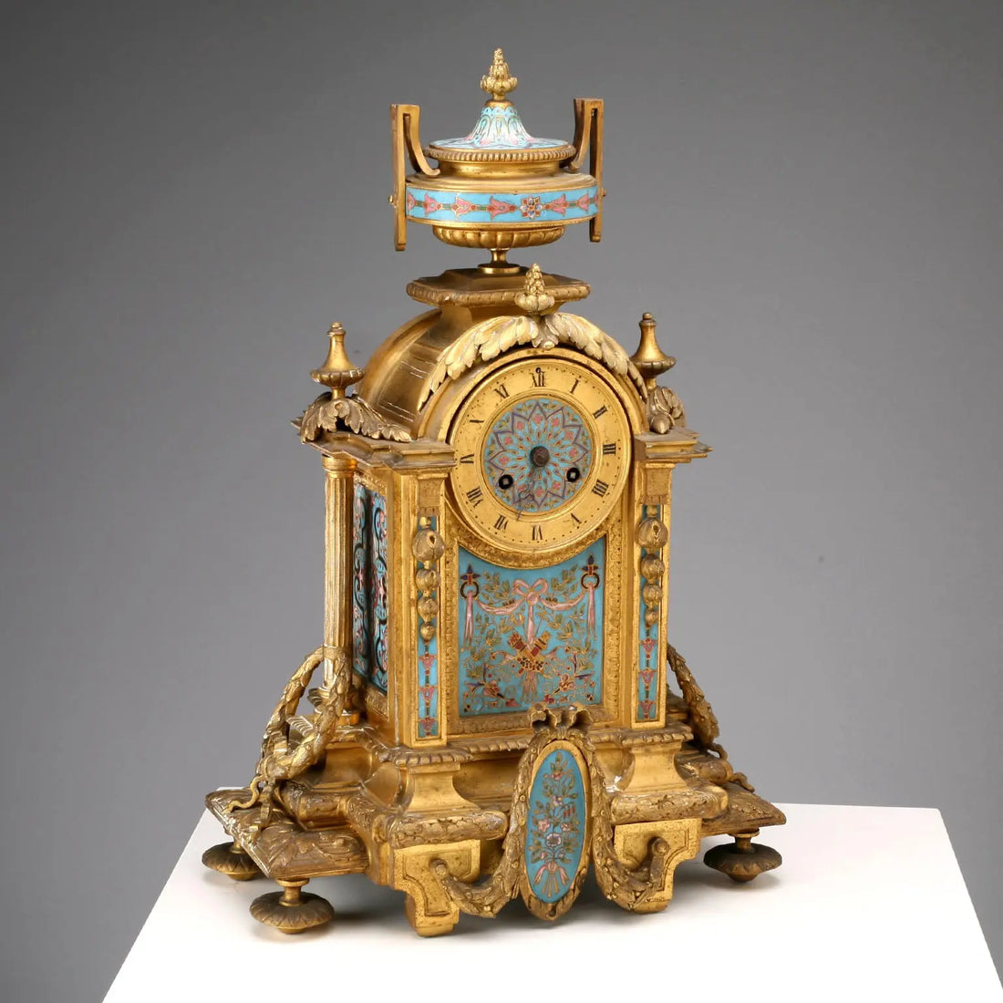 Antique Table Clock Gilded Bronze France XIX-XX Century