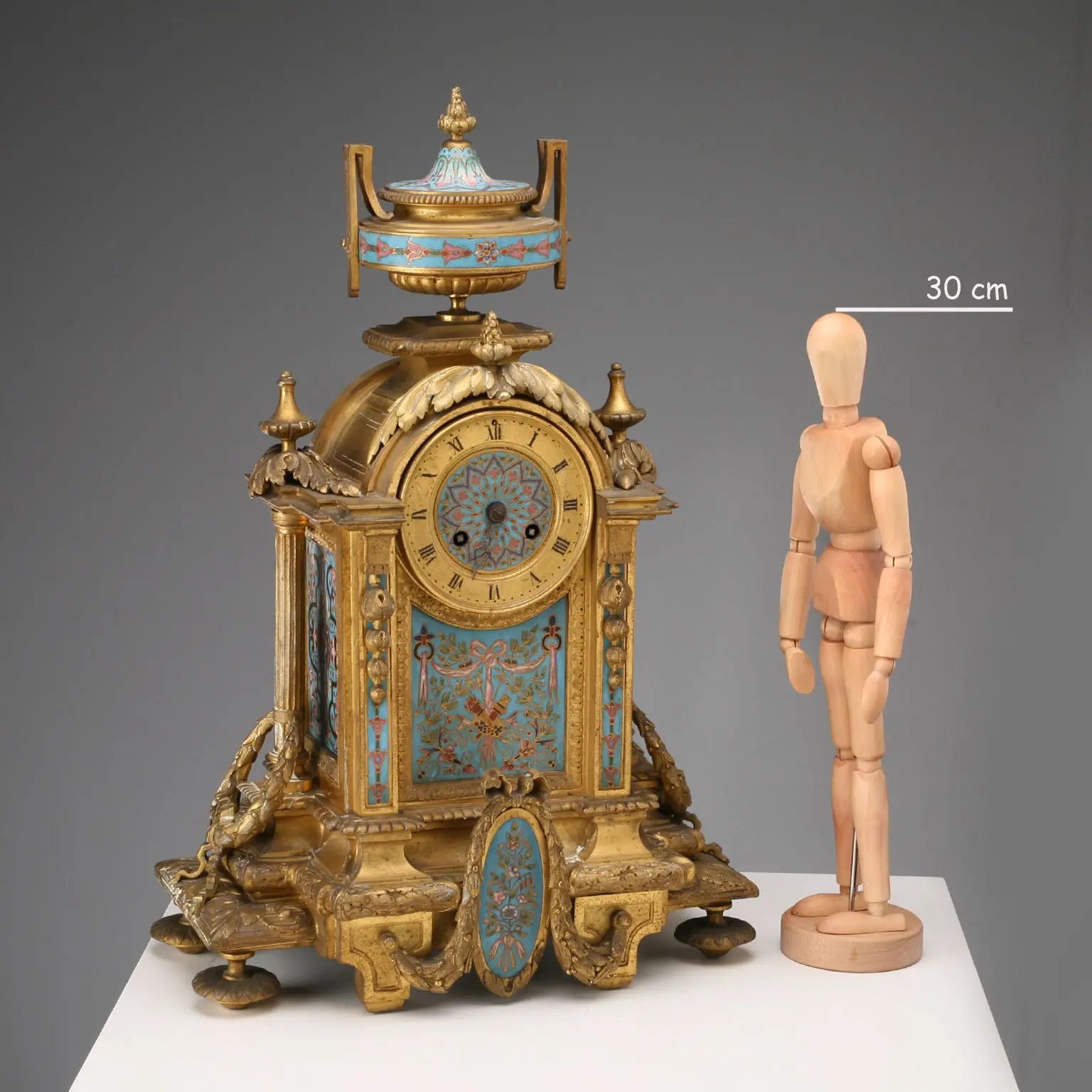 Antique Table Clock Gilded Bronze France XIX-XX Century