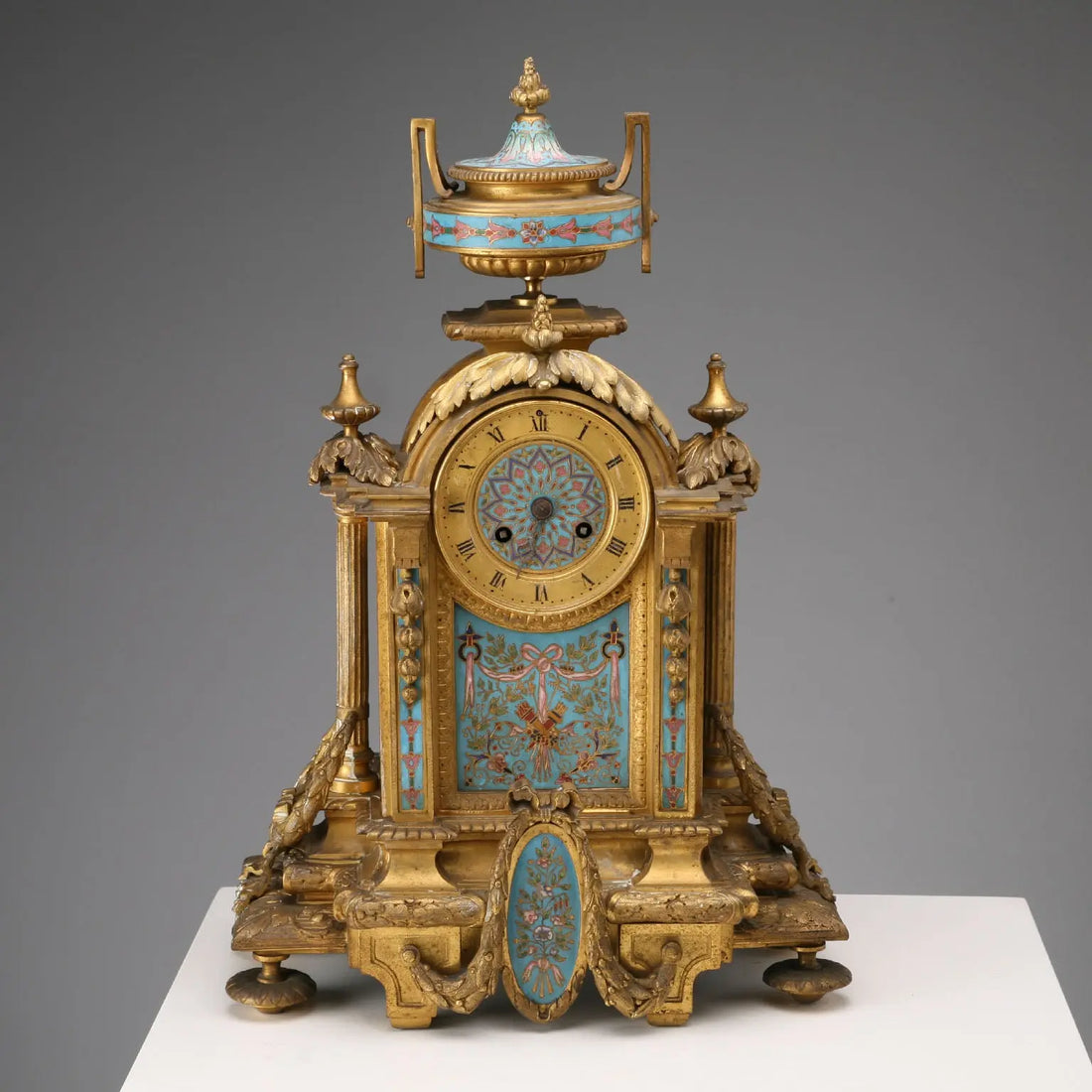 Antique Table Clock Gilded Bronze France XIX-XX Century