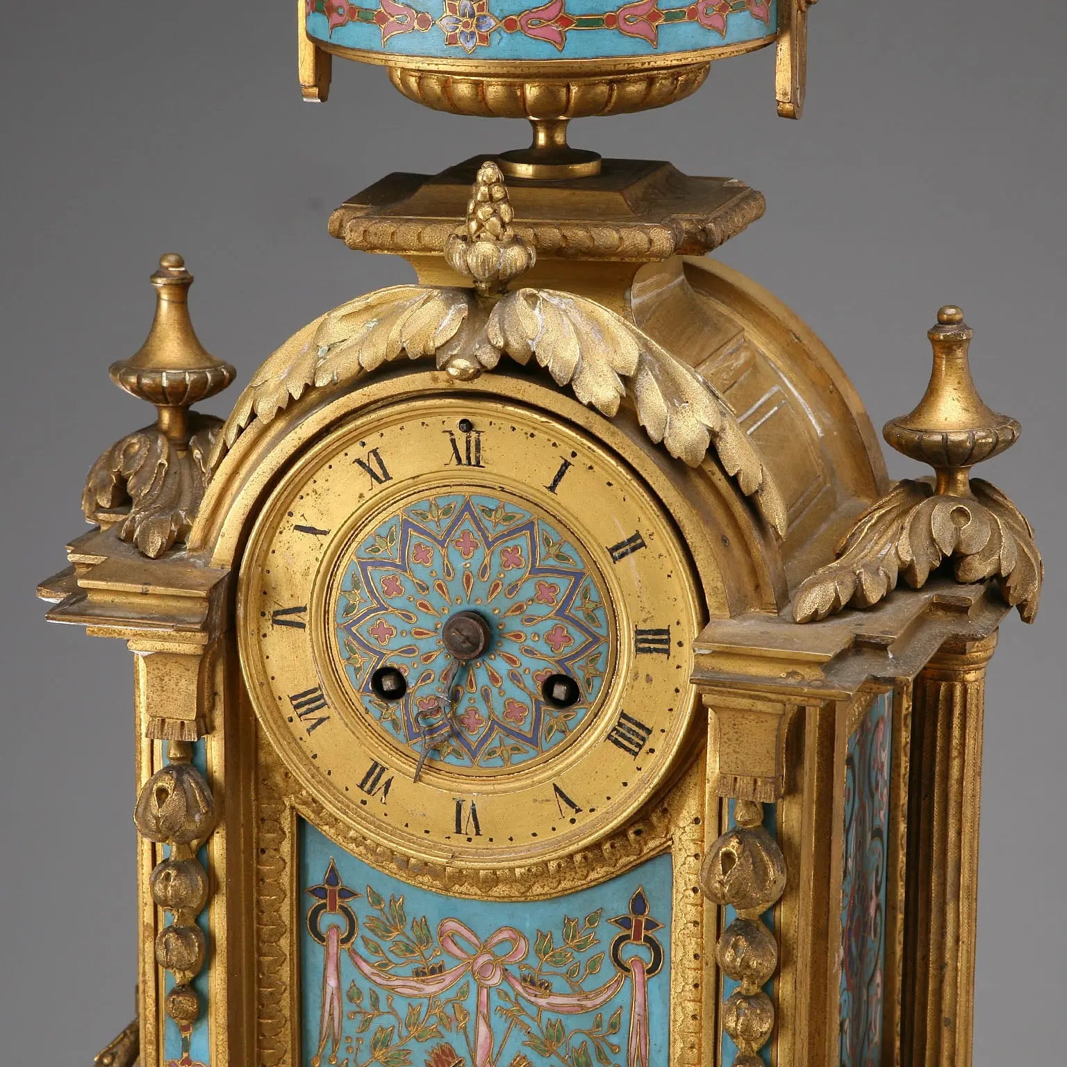Antique Table Clock Gilded Bronze France XIX-XX Century