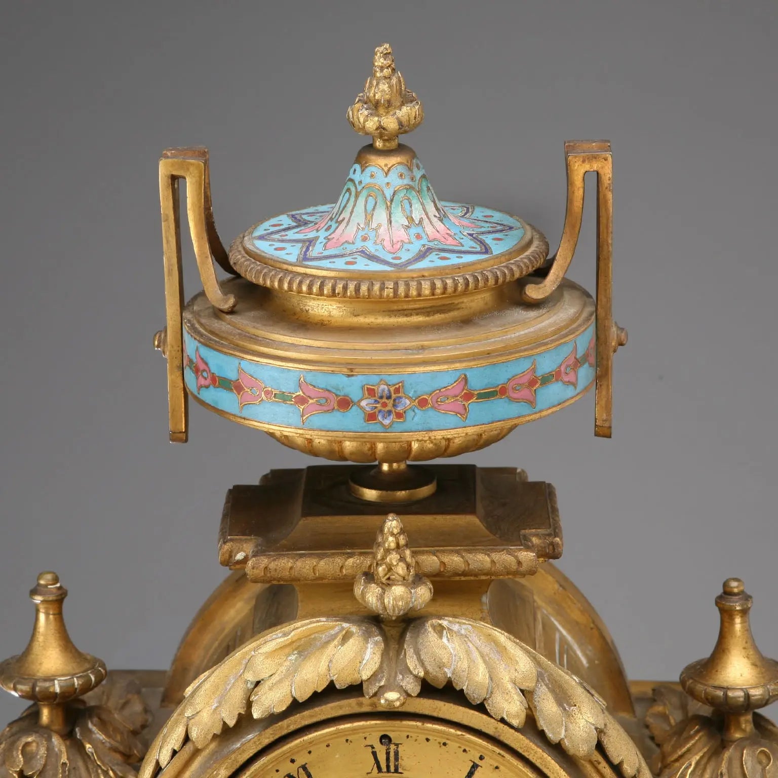 Antique Table Clock Gilded Bronze France XIX-XX Century