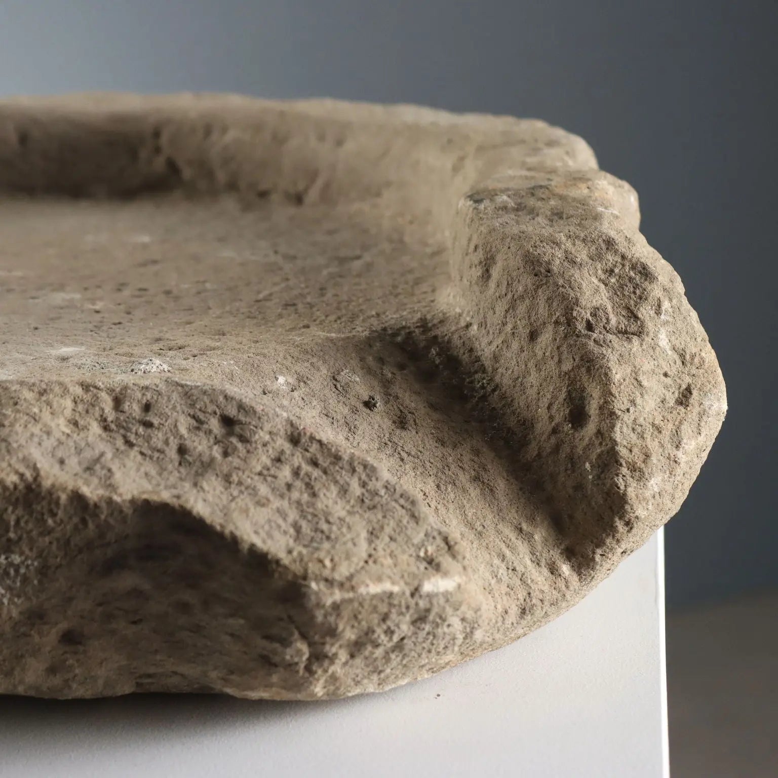 Antique Stone Basin Circular Shape Italy XIX Century
