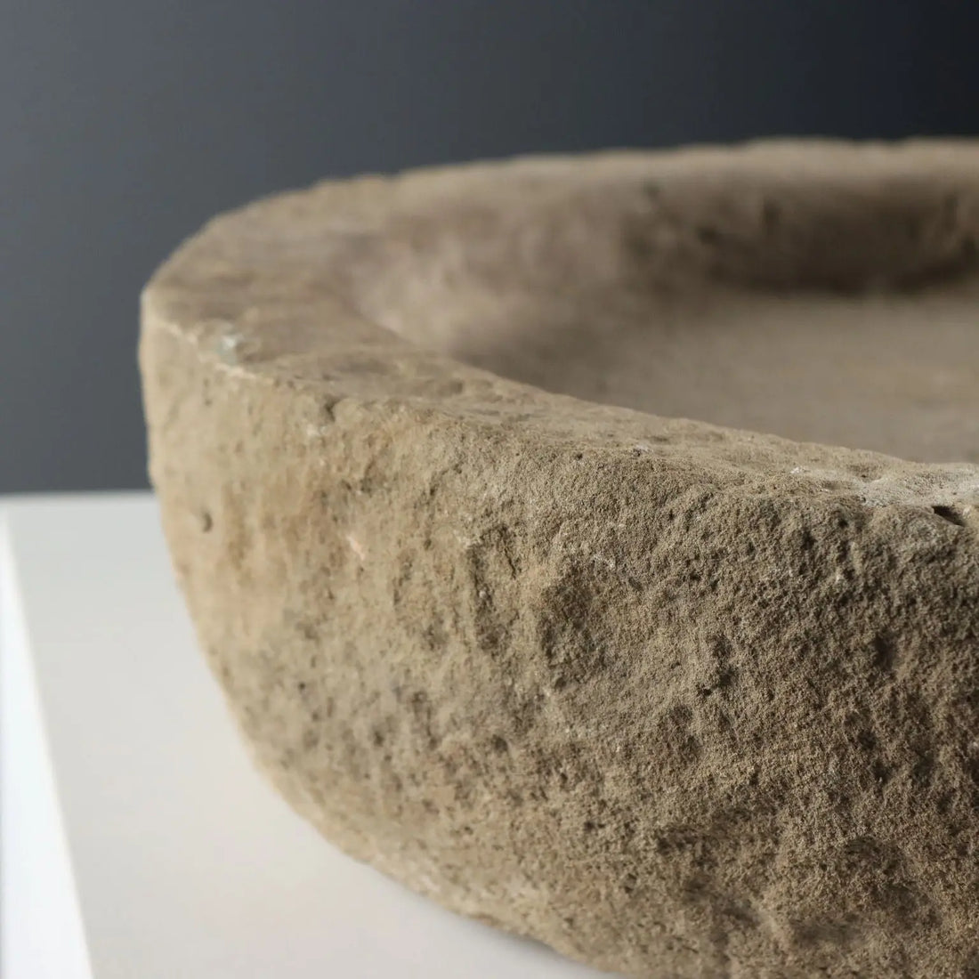 Antique Stone Basin Circular Shape Italy XIX Century