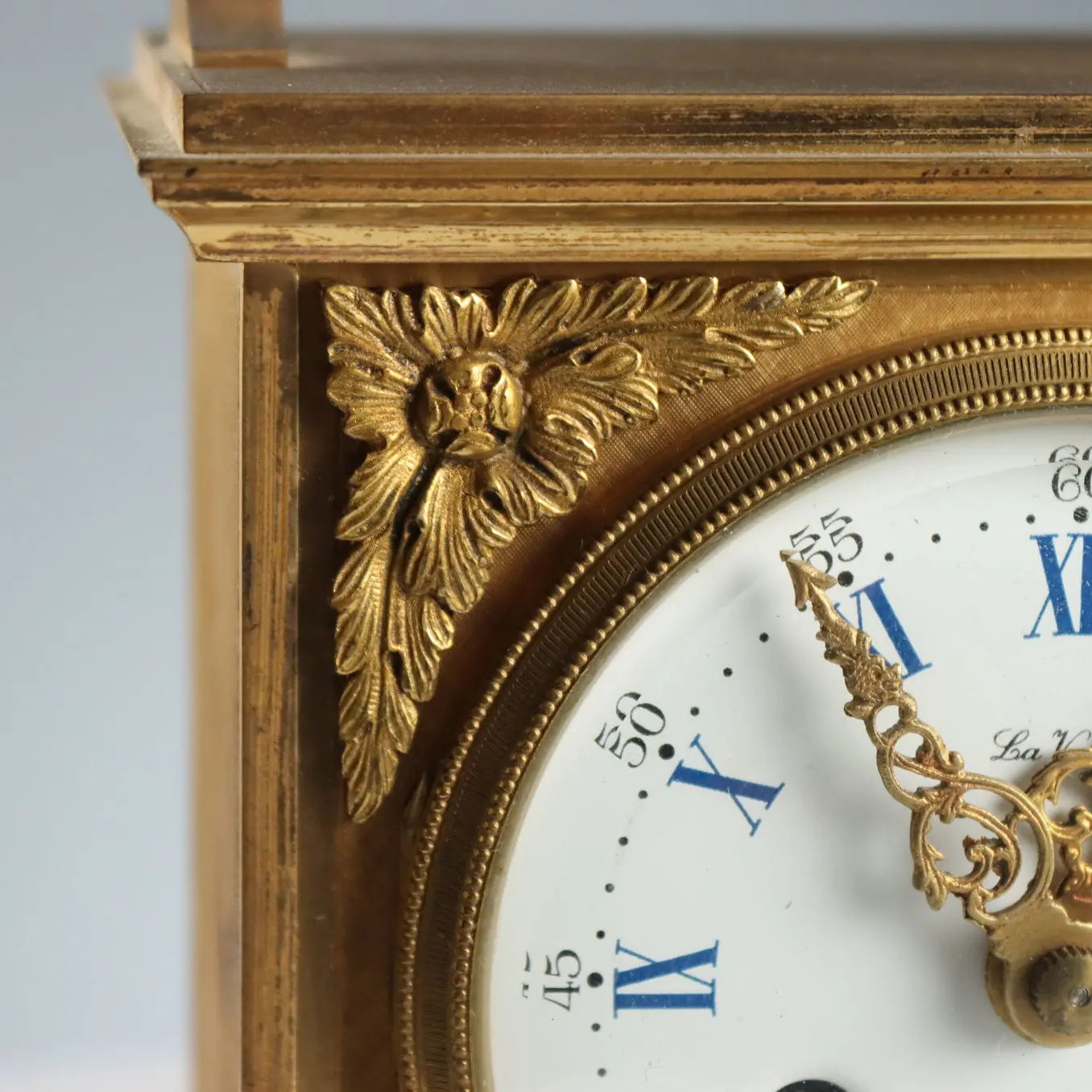Antique Table Clock La Vallée Manufacture Bronze XX Century