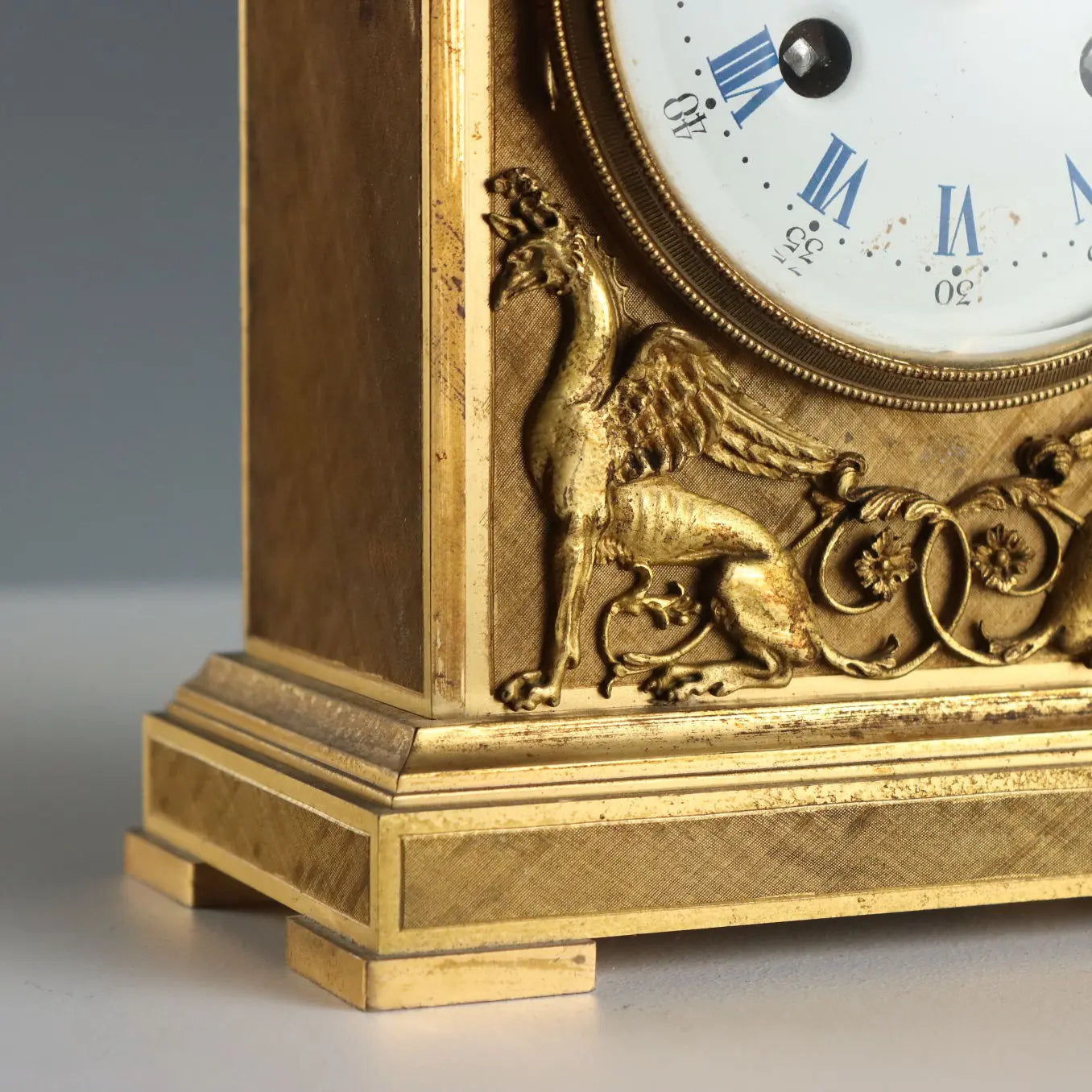Antique Table Clock La Vallée Manufacture Bronze XX Century