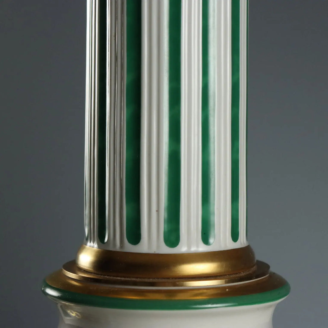 Antique Column Shaped Lamp Le Porcellane Florence XX Century