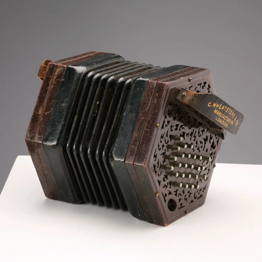 Antique C. Wheatstone & Co. Concertina London XIX-XX Century