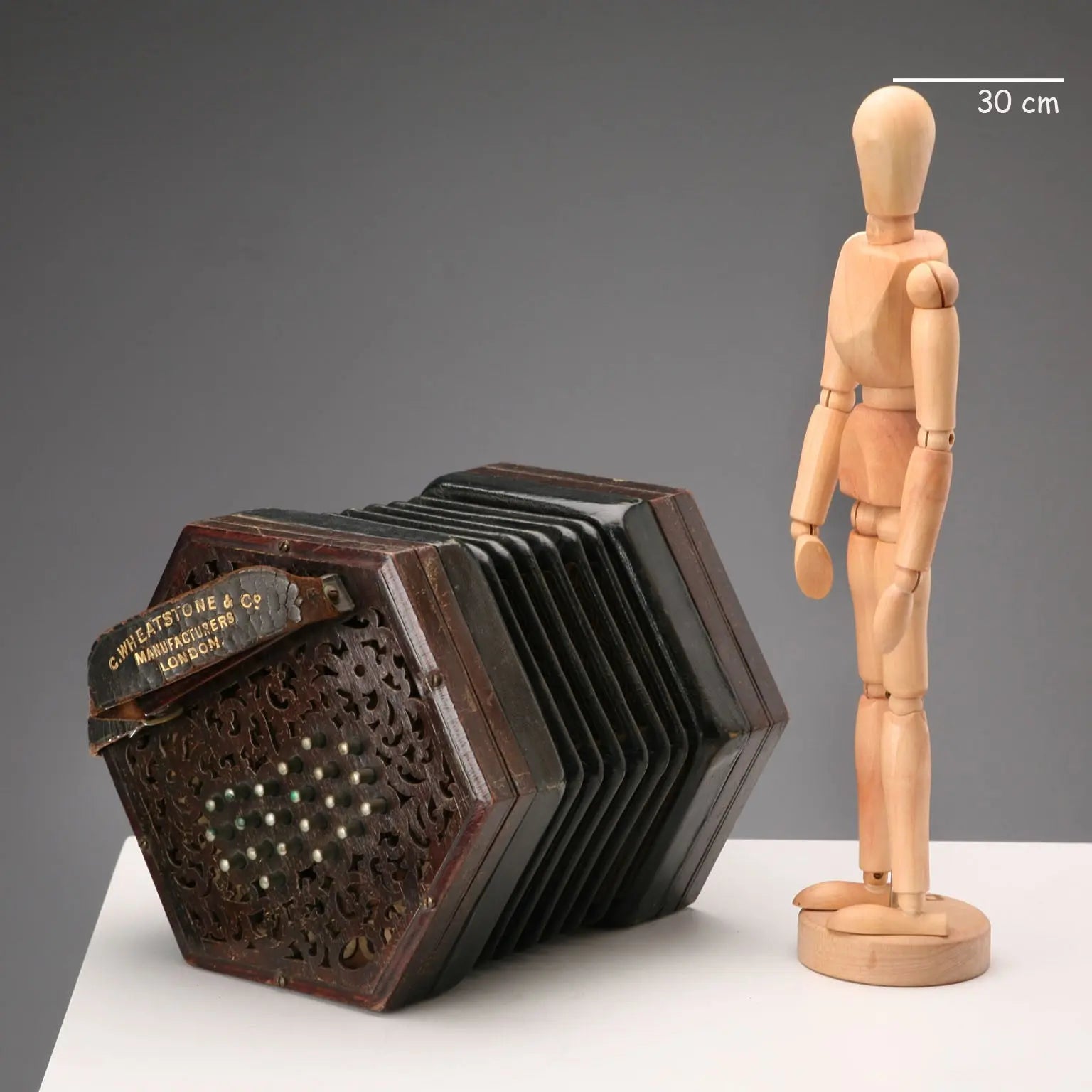 Antique C. Wheatstone & Co. Concertina London XIX-XX Century