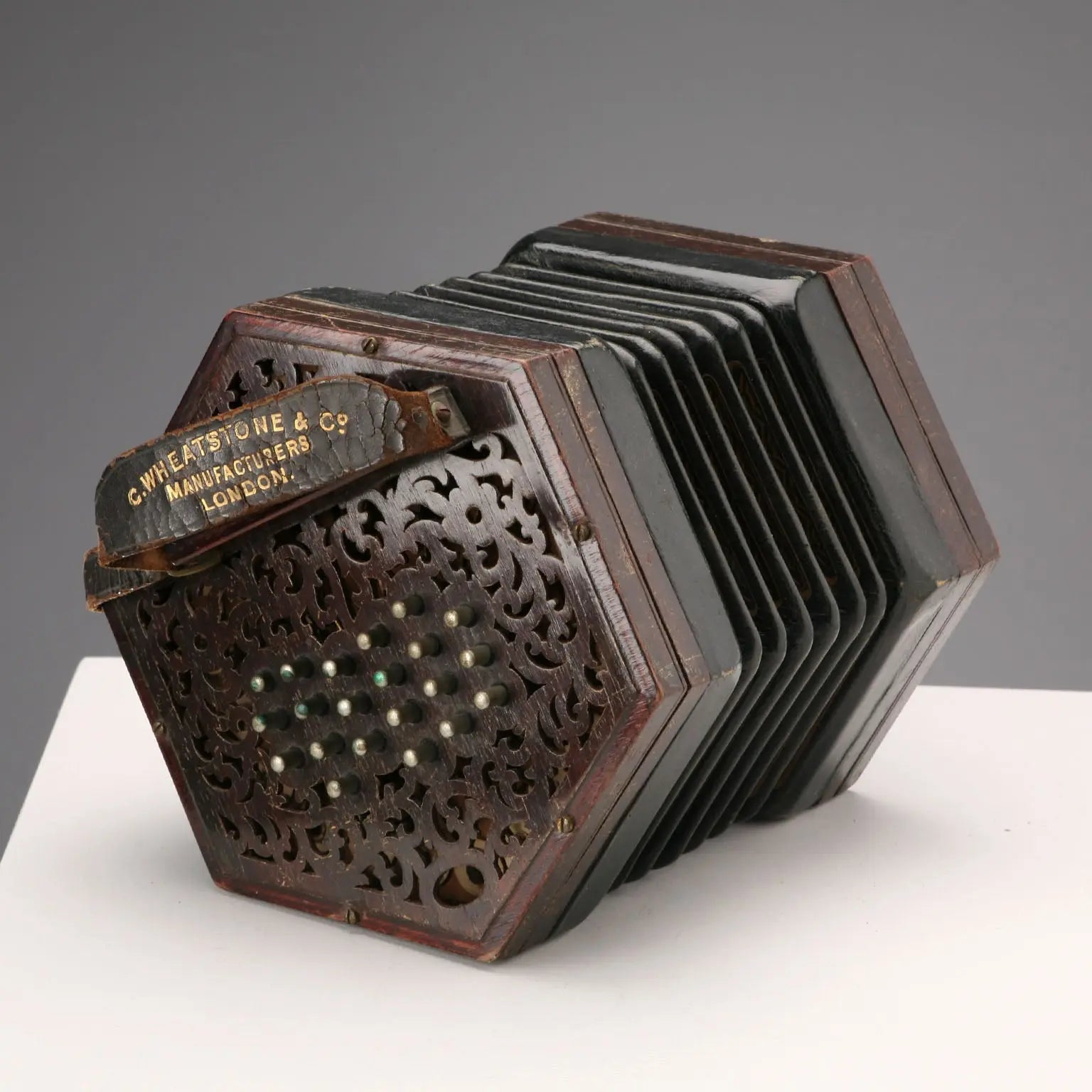 Antique C. Wheatstone & Co. Concertina London XIX-XX Century