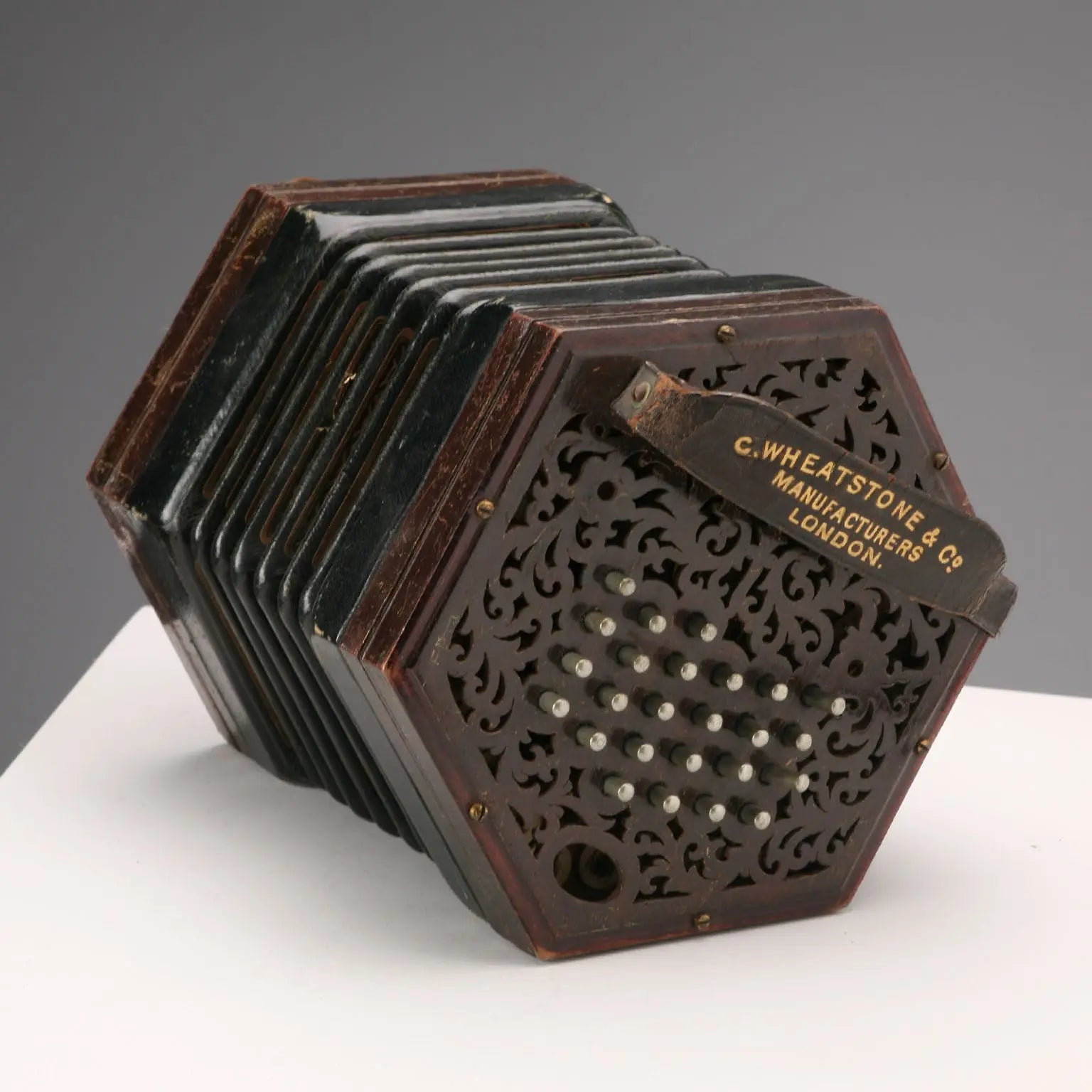 Antique C. Wheatstone & Co. Concertina London XIX-XX Century