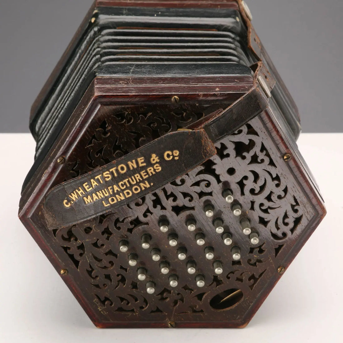 Antique C. Wheatstone & Co. Concertina London XIX-XX Century