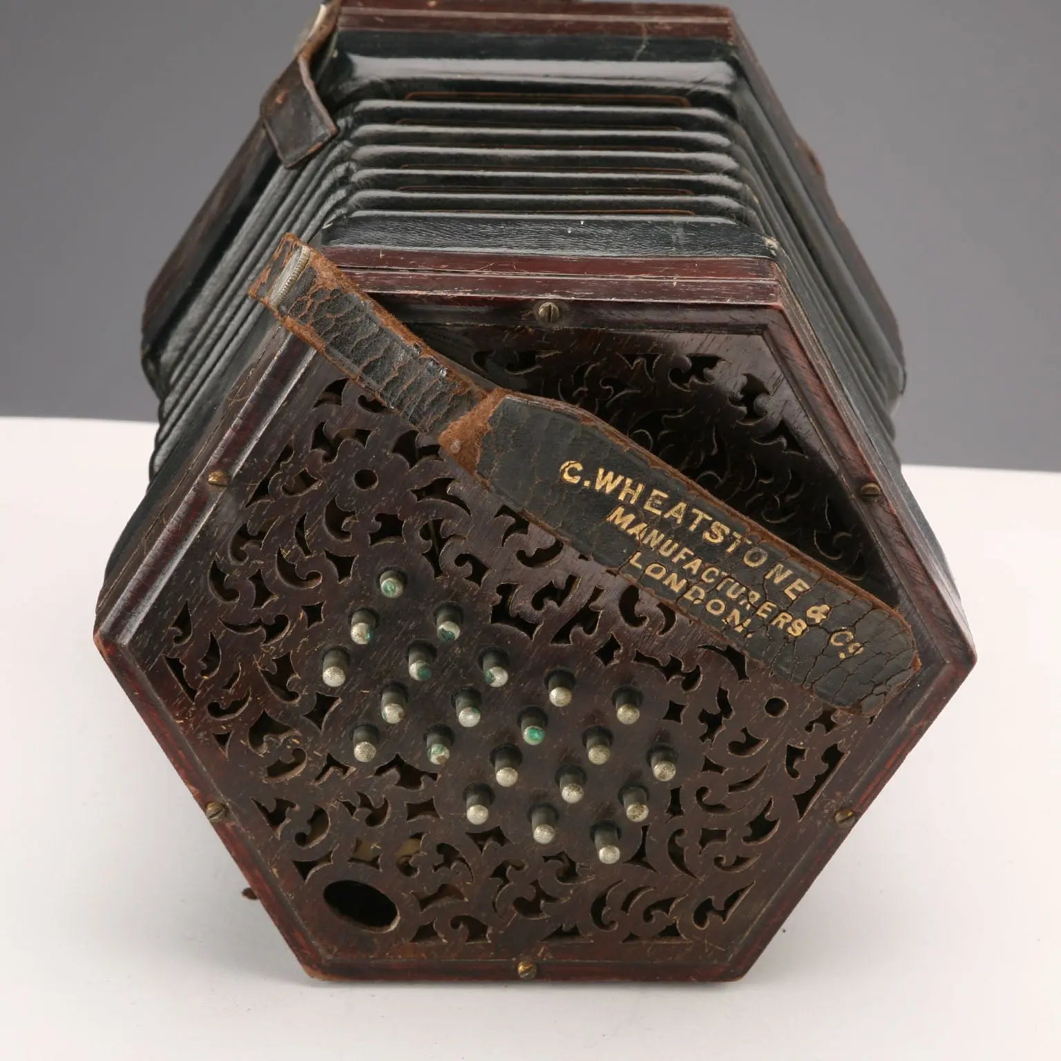 Antique C. Wheatstone & Co. Concertina London XIX-XX Century
