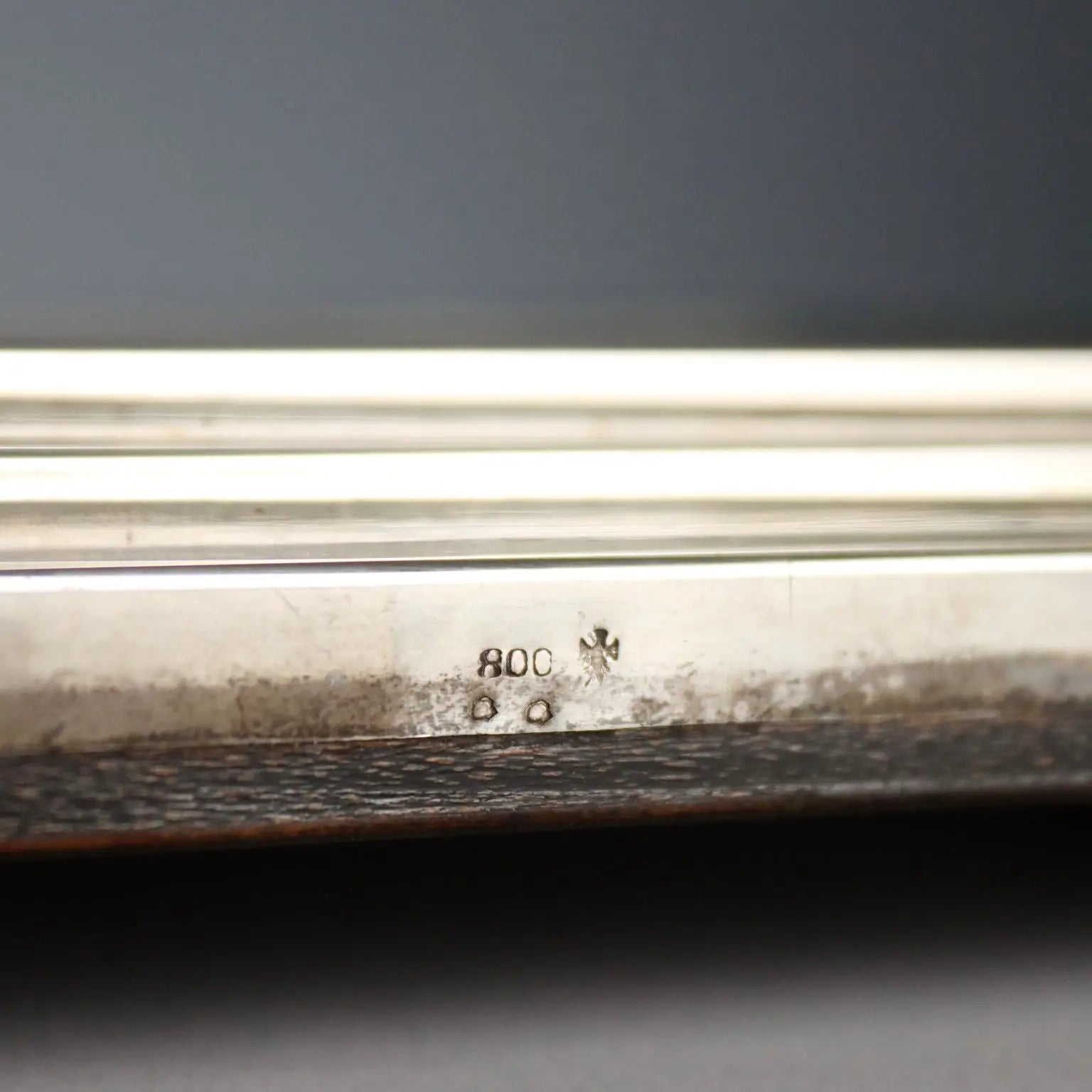 Antique Mirrored Tray Silver Italy XX Century