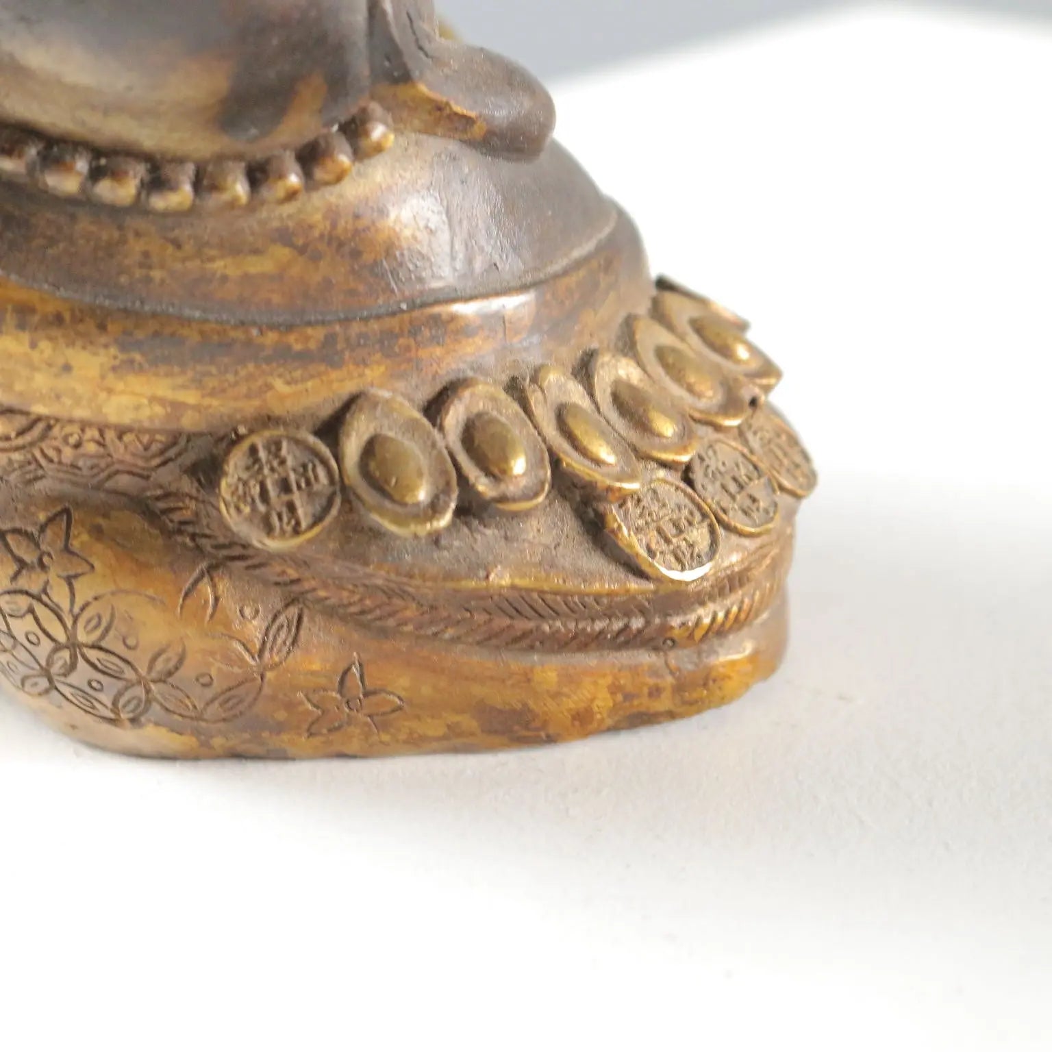 Antique Budai Sculpture Bronze Decorations China XX Century