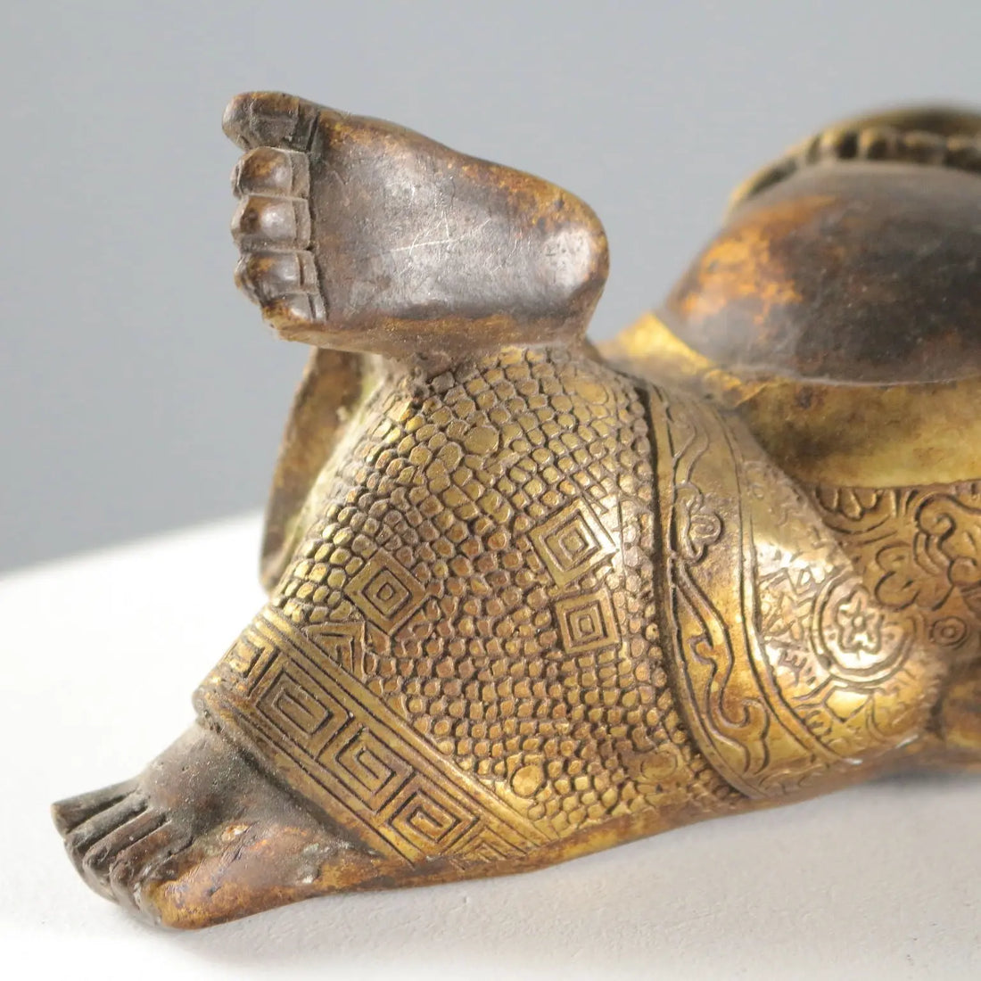 Antique Budai Sculpture Bronze Decorations China XX Century
