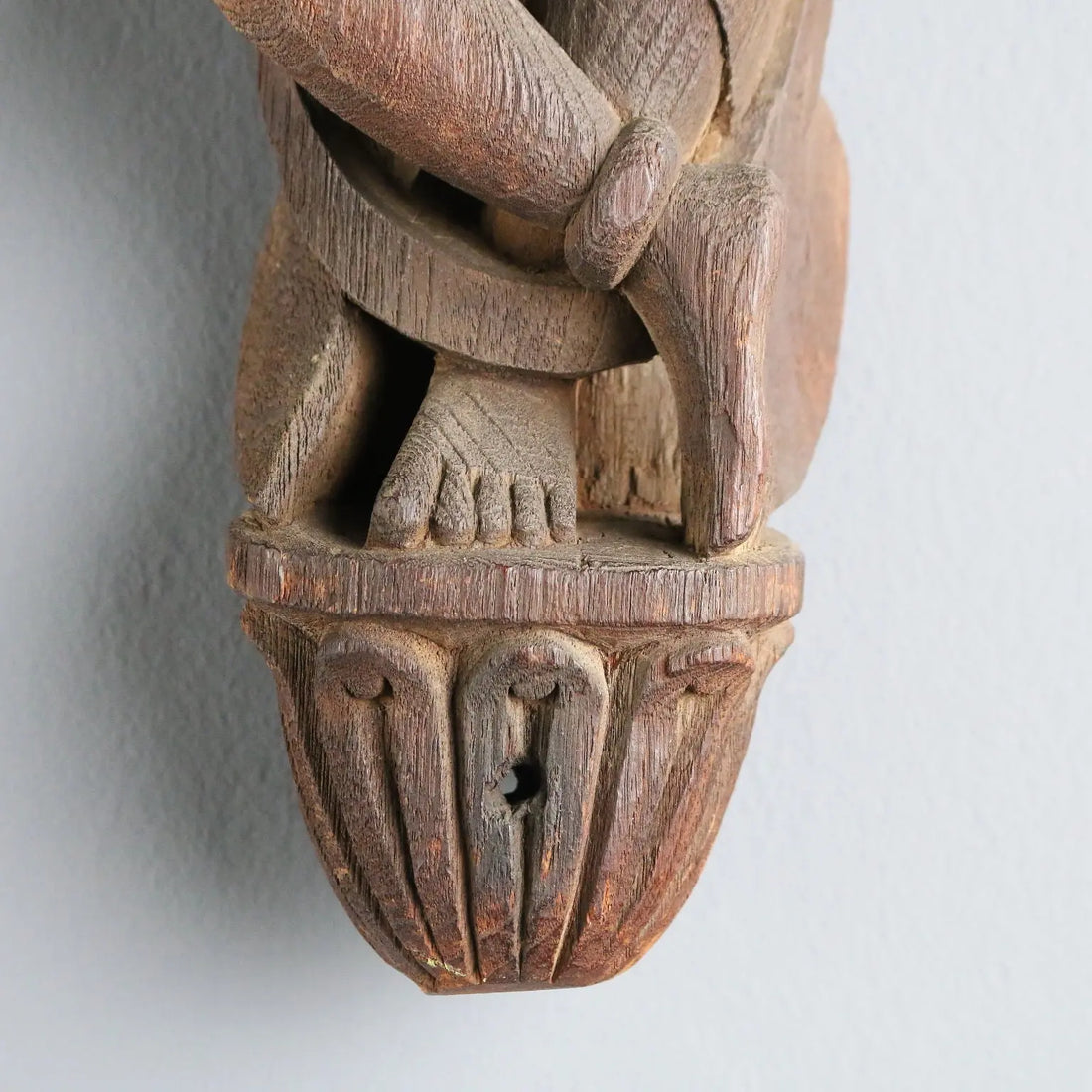 Wooden Sculpture Indian Goddess Handmade XX Century