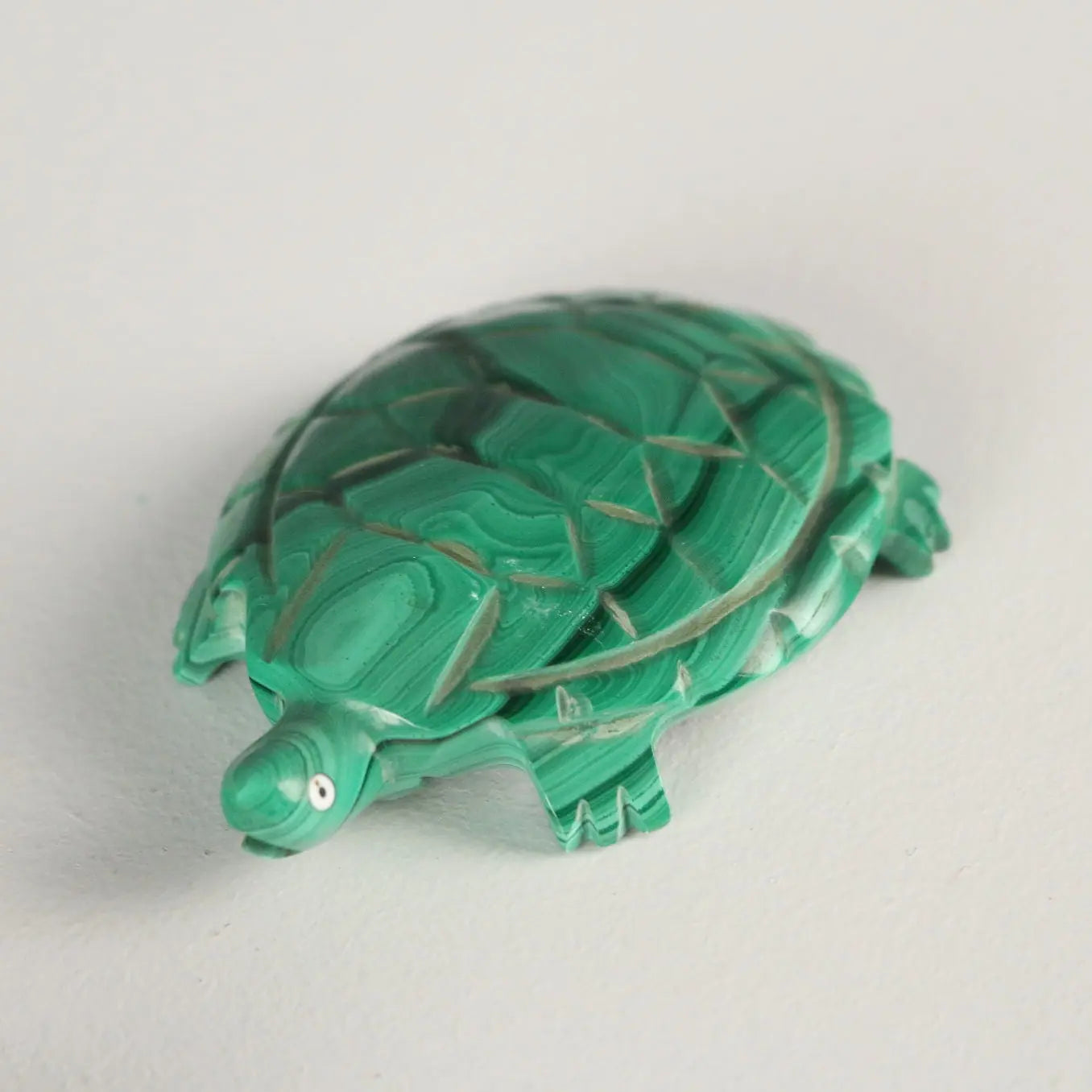 Modern Figurines Turtles Malachite Stone Africa XX Century