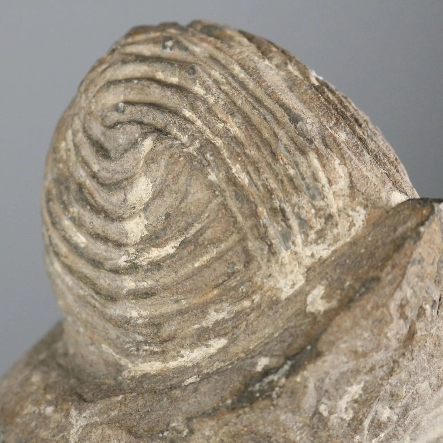 Modern Sculpture Stone Buddha Plexiglass Base Thailand 1990s