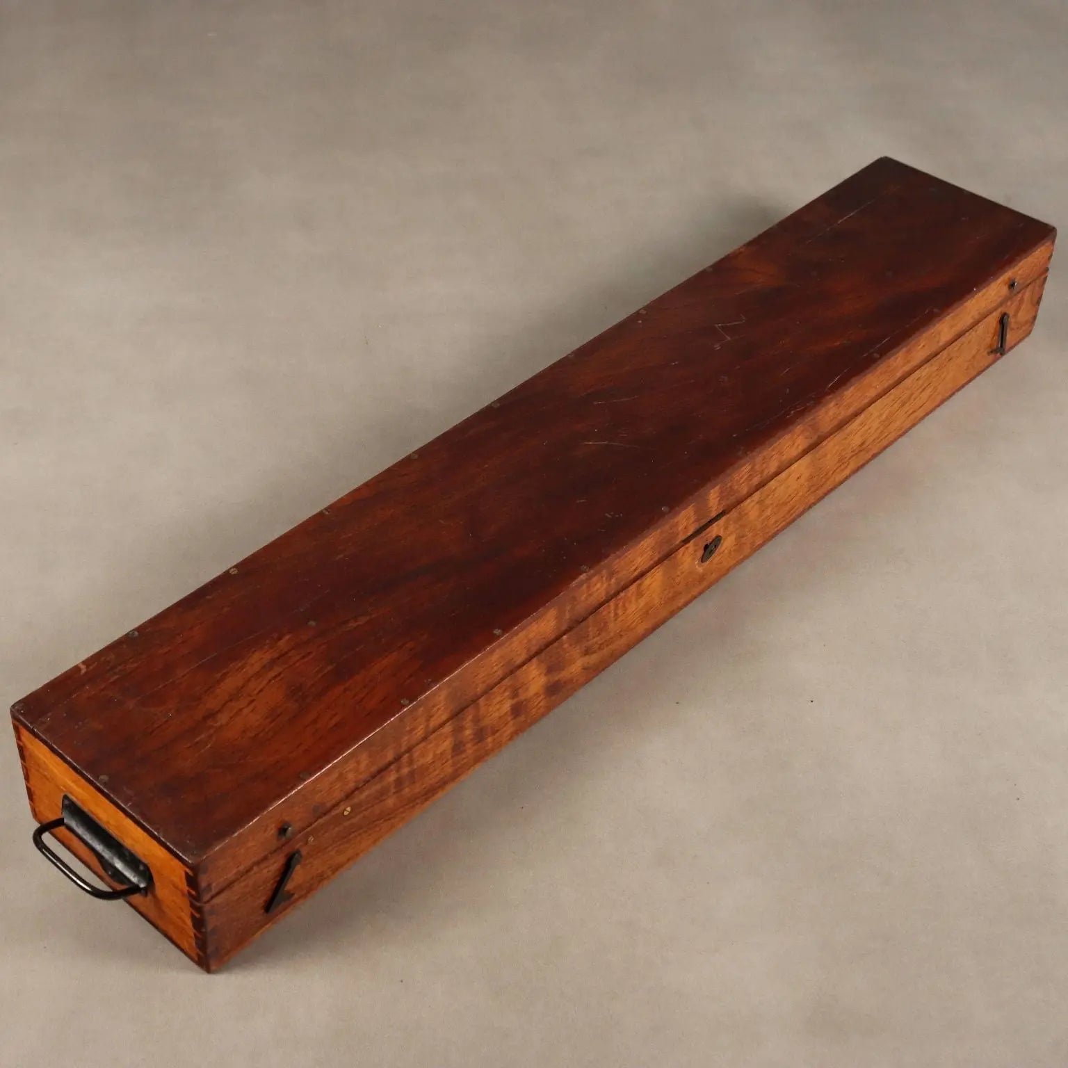 Salmoiraghi Milano Spotting Scope Wooden Case Italy 1920s-1930s