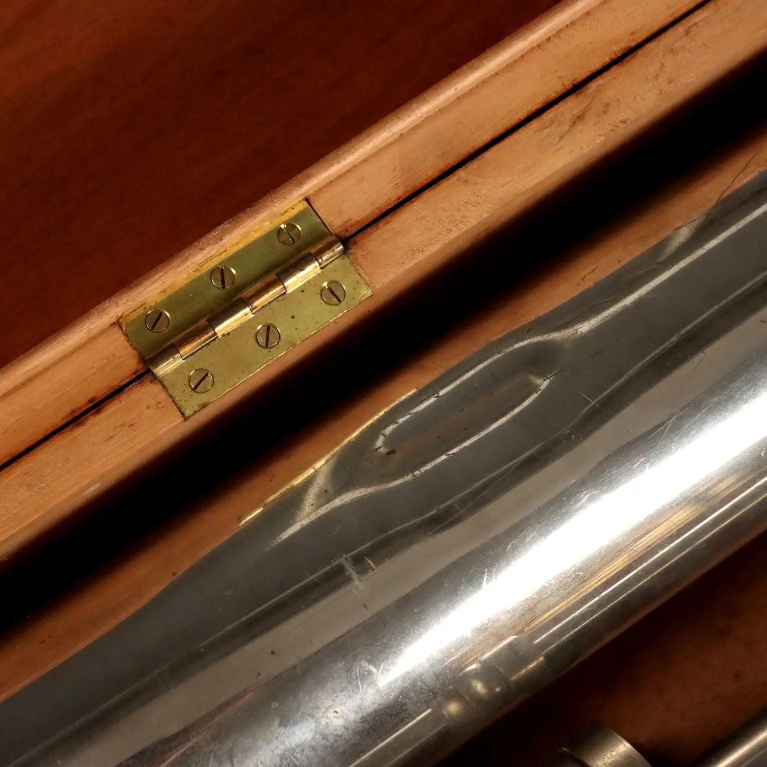 Salmoiraghi Milano Spotting Scope Wooden Case Italy 1920s-1930s