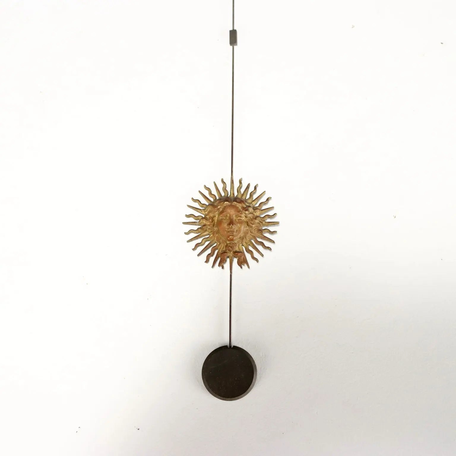 Antique Pendulum Clock Wood Hand-Sculpted France XIX-XX Century