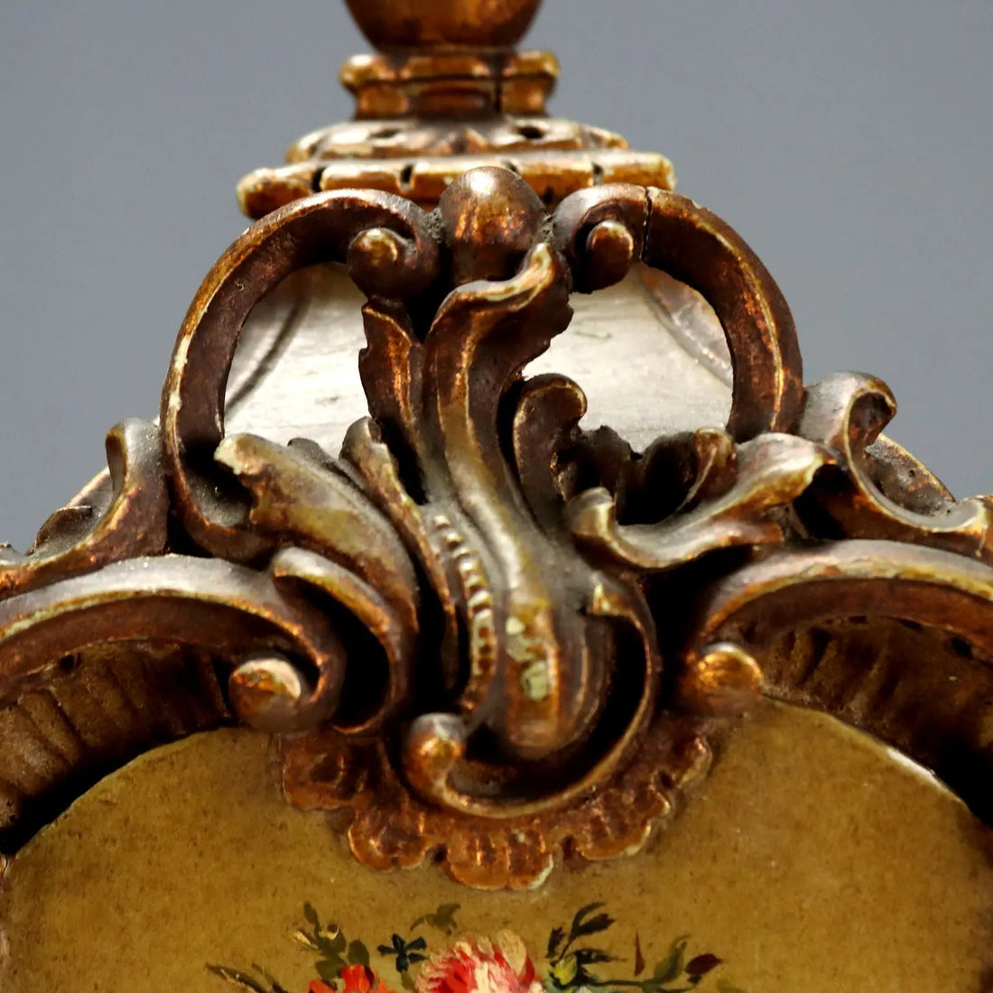 Antique Pendulum Clock Wood Hand-Sculpted France XIX-XX Century