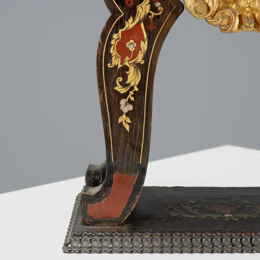 Antique Pendulum Clock Ebony-Painted Wood France XIX Century