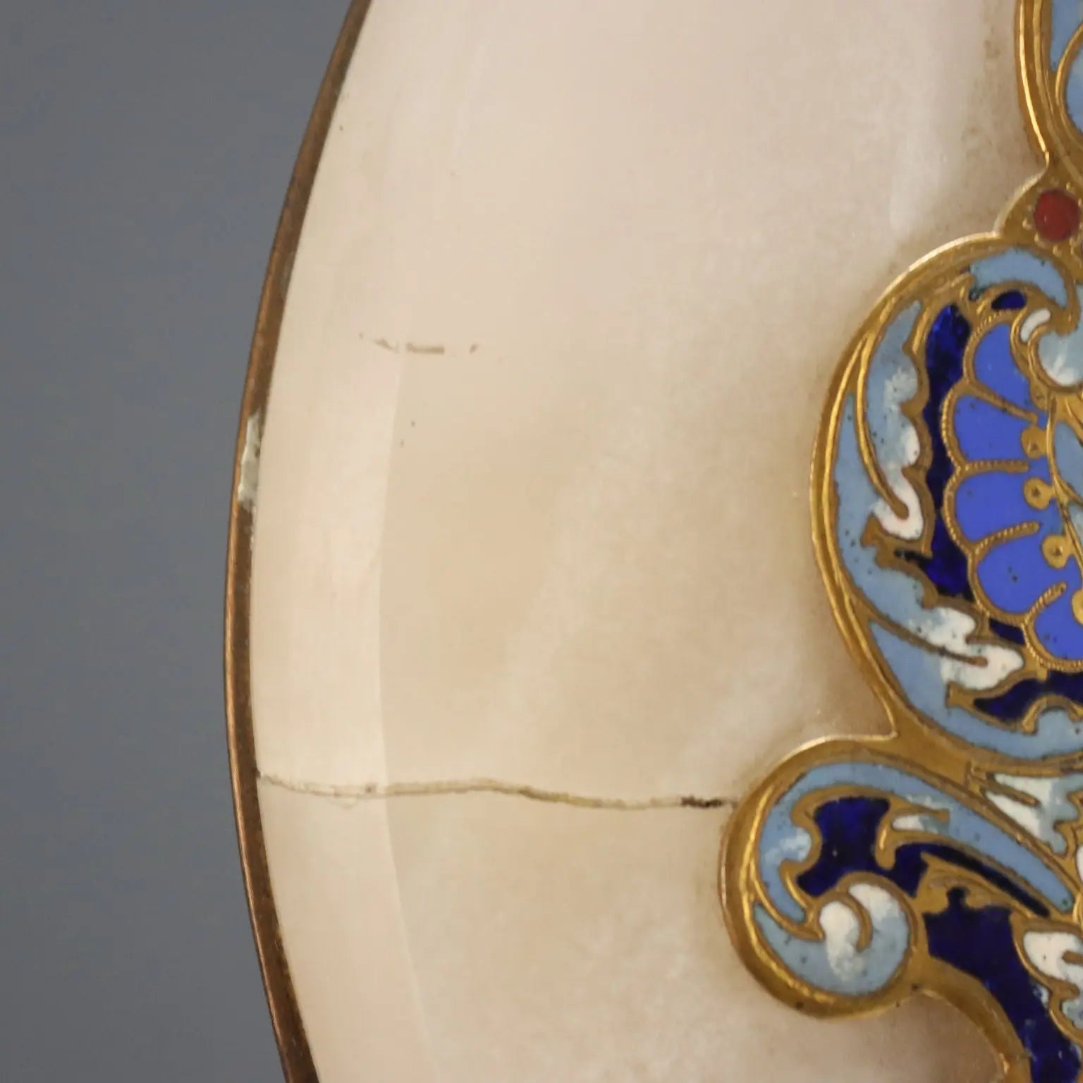 Small Antique Table Mirror Champleré and Ormolu XIX-XX Century