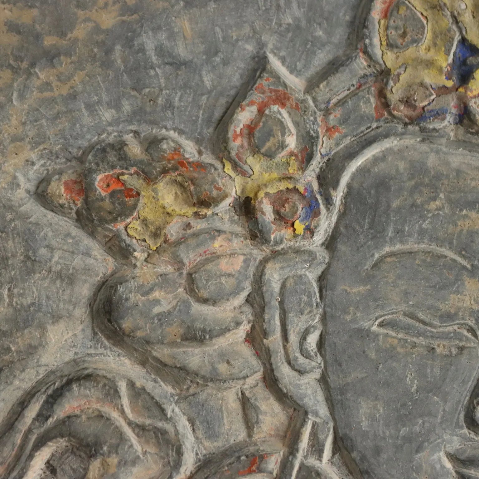 Antique Mani Stone Avalokiteshvara God of Compassion Tibet