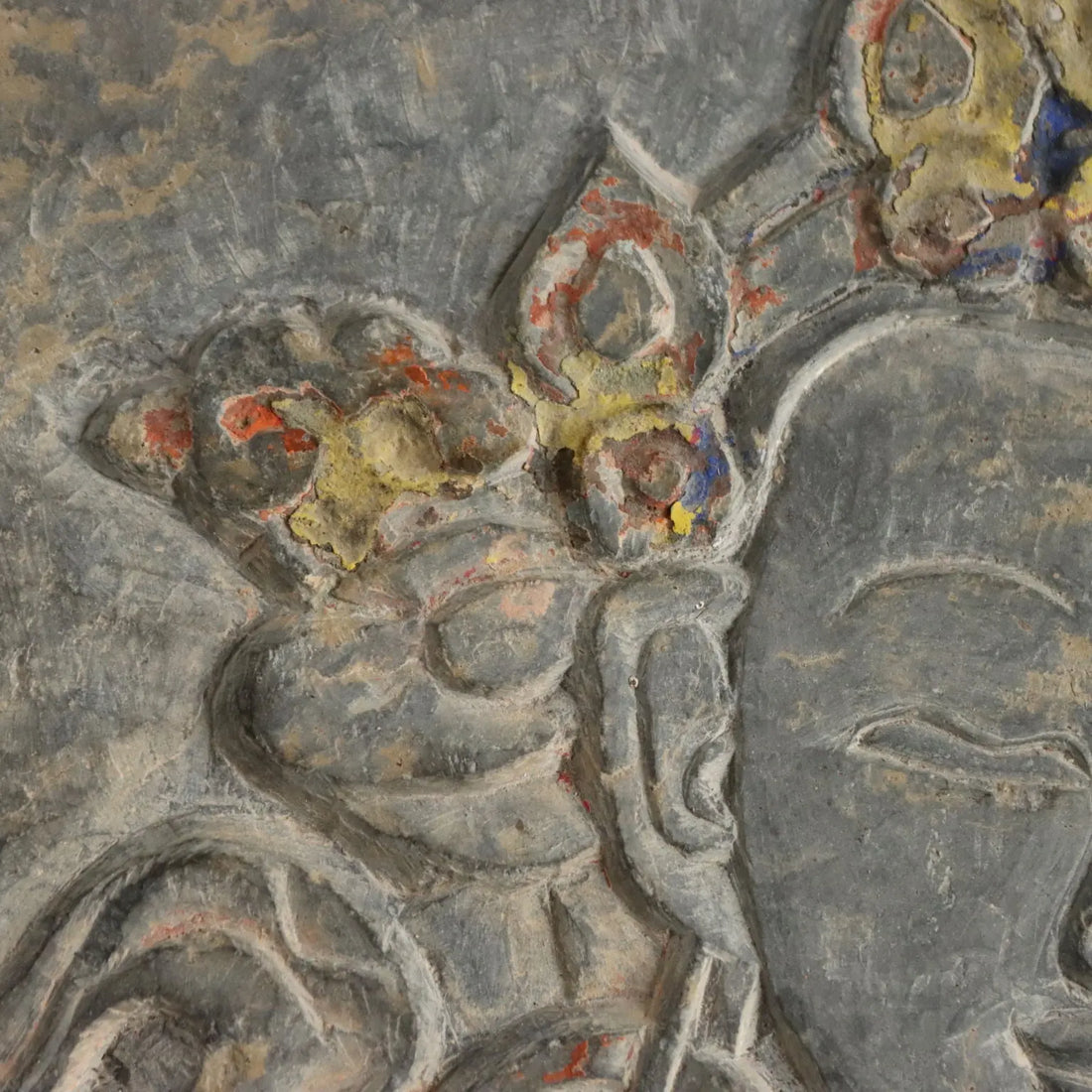 Antique Mani Stone Avalokiteshvara God of Compassion Tibet