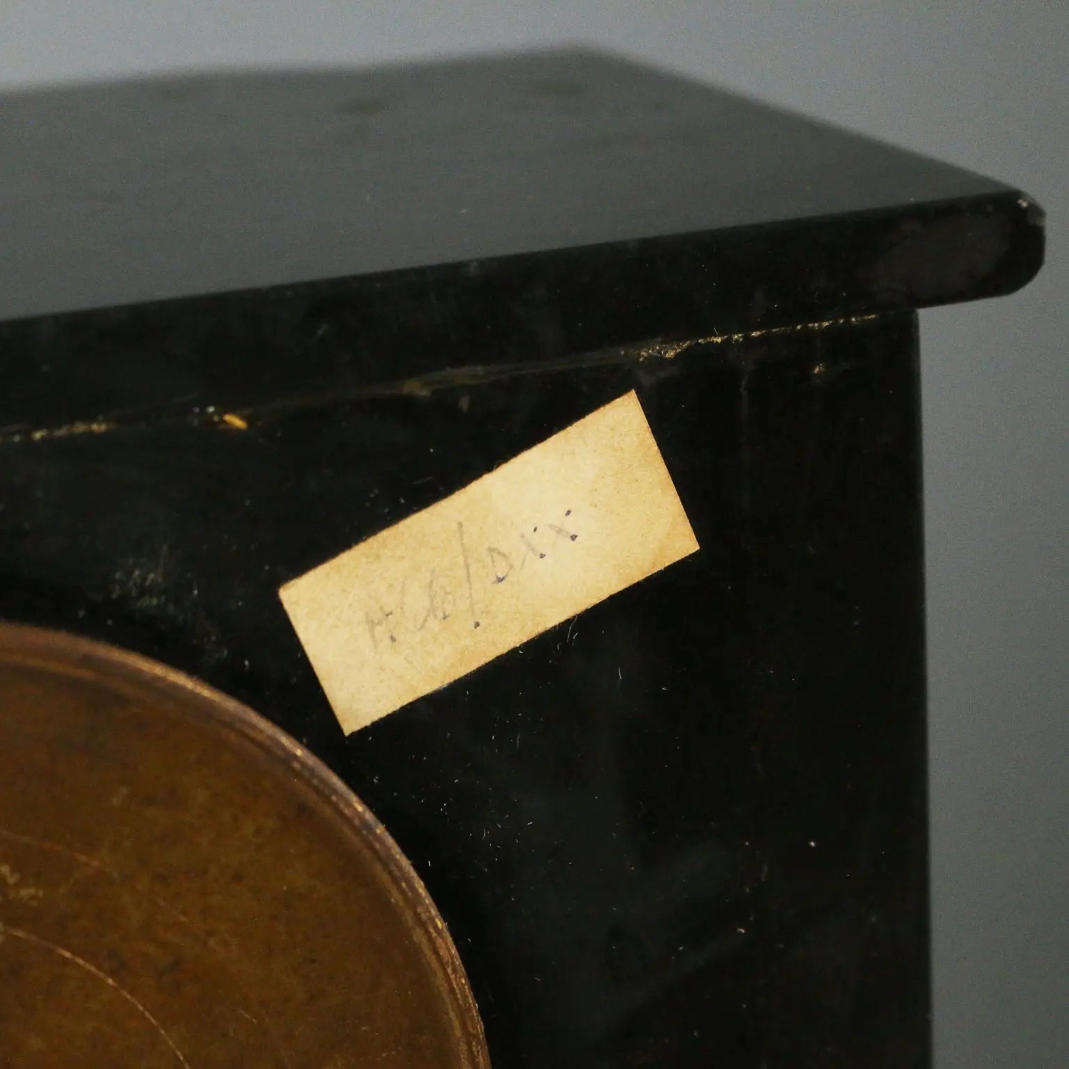 Antique Table Clock Black Marble France XIX-XX Century