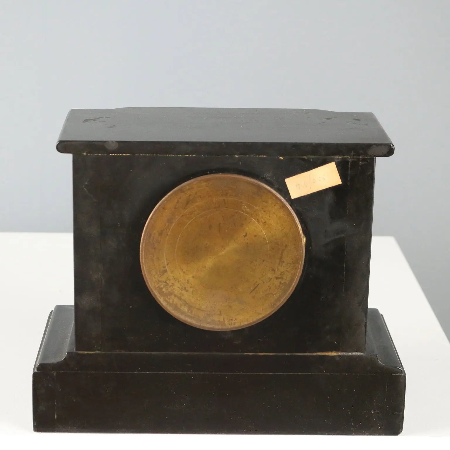 Antique Table Clock Black Marble France XIX-XX Century