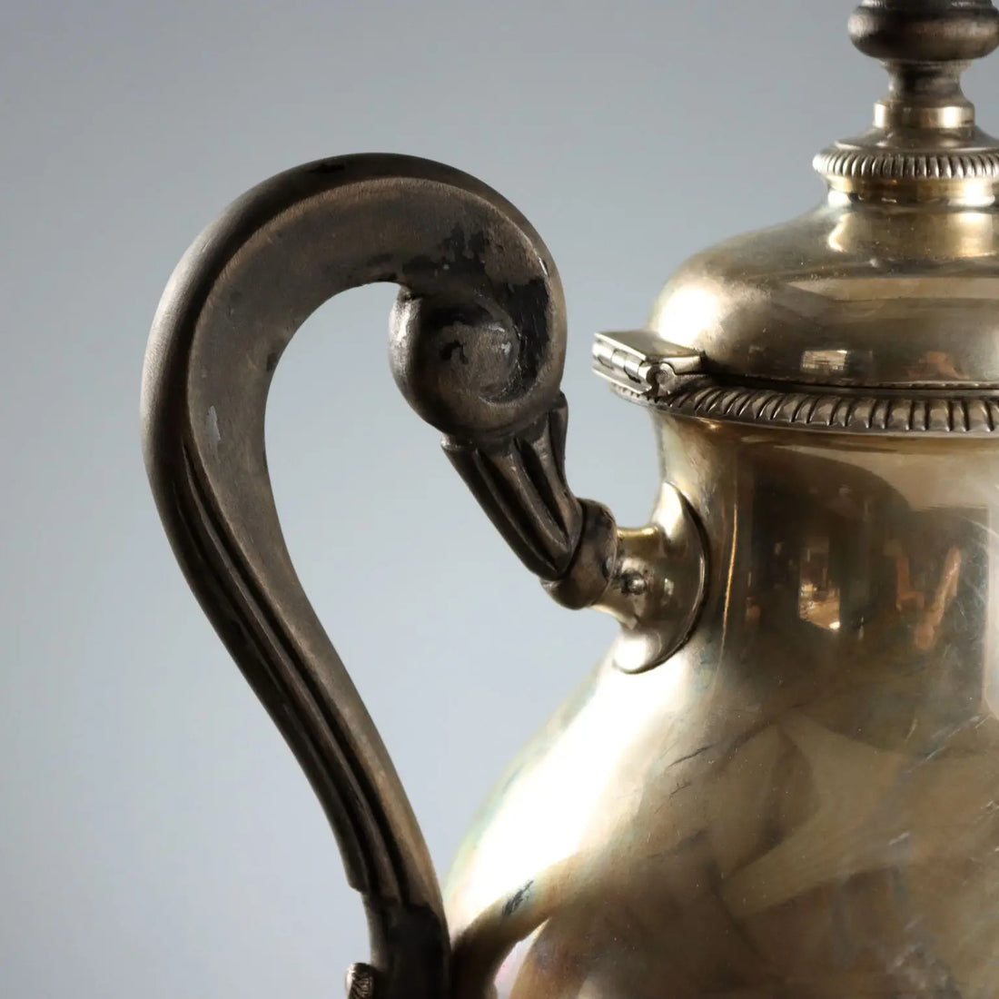 Vintage Teapot Silver Pobbiati for Broggi Milan Italy XX Century