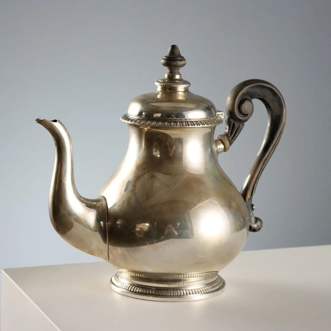Vintage Teapot Silver Pobbiati for Broggi Milan Italy XX Century