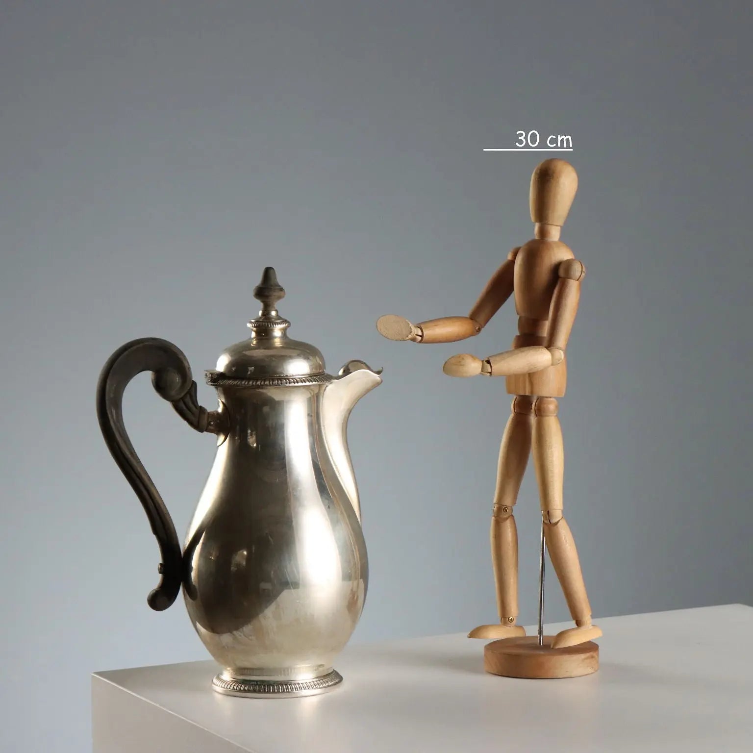 Vintage Pobbiati Coffee Maker Broggi Milano Silver Italy XX Century