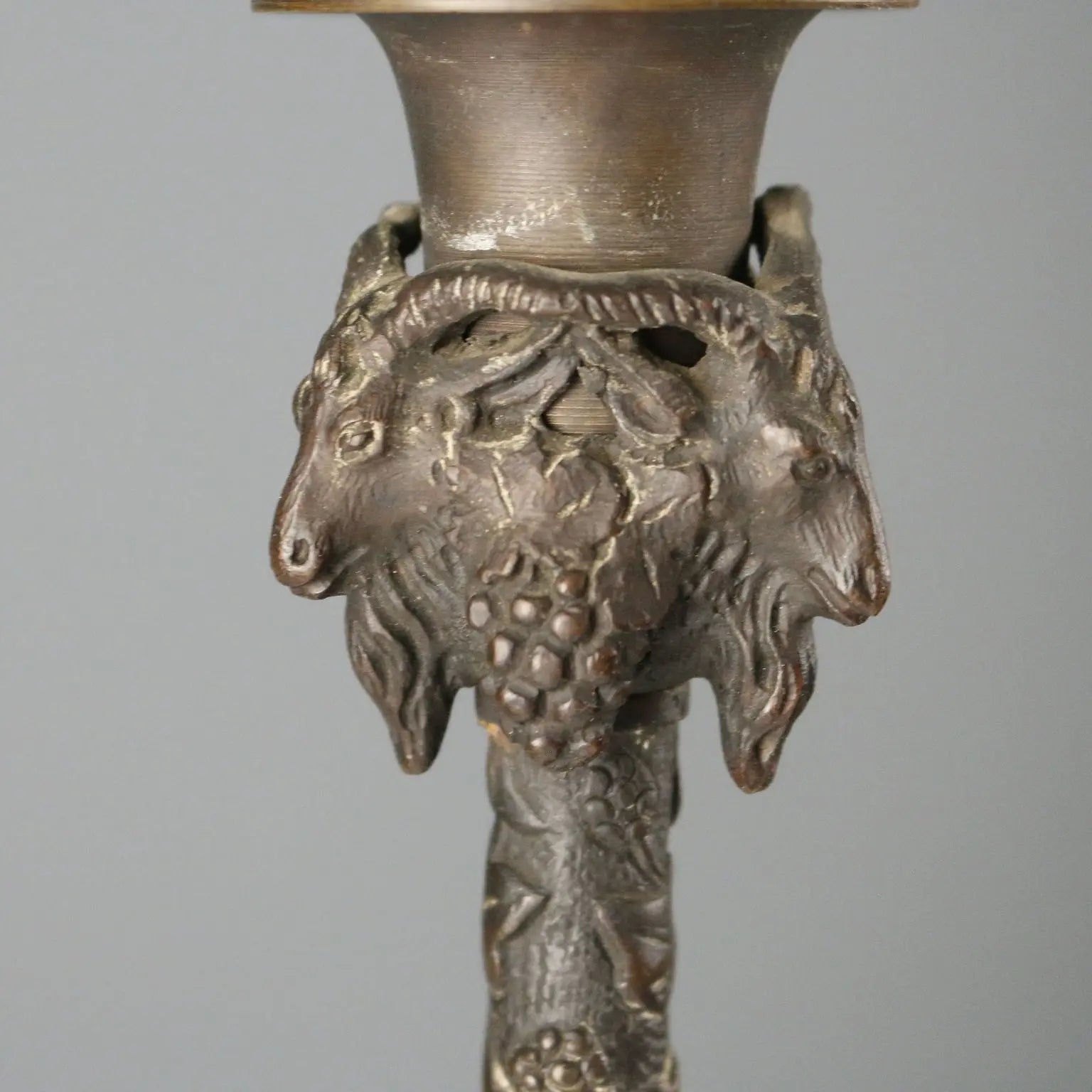 Antique Lamp Cristophe Frain Style Bronze Early XX Century