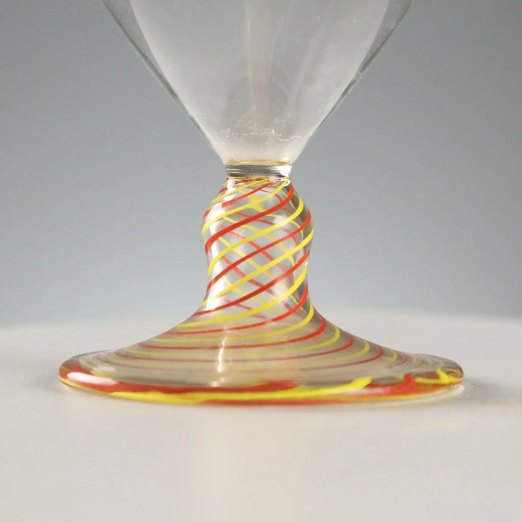 Antique Blown Glass Decanter Murano Manufacture Italy XX Century