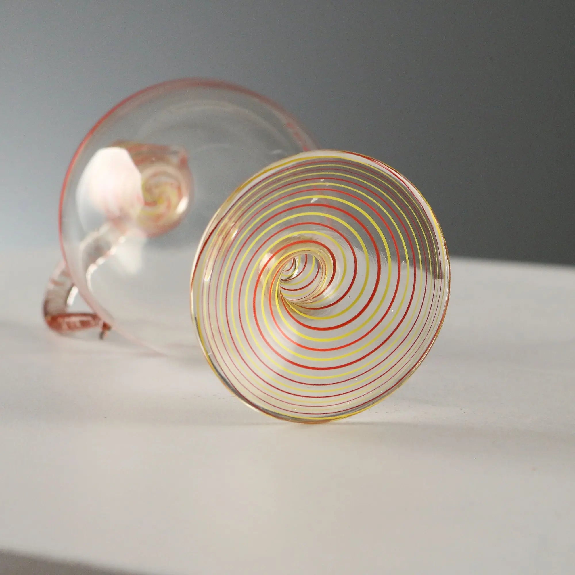 Antique Blown Glass Decanter Murano Manufacture Italy XX Century