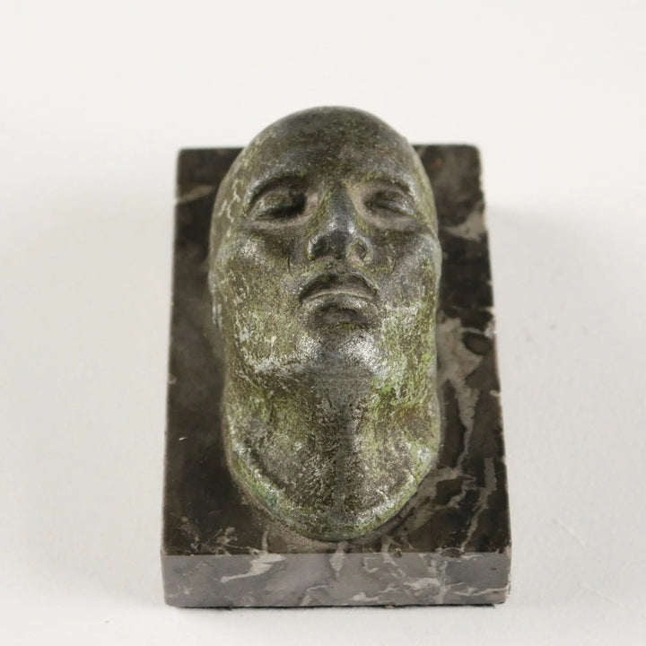 Antique Funerary Mask of Napoleon Bonaparte Metal XX Century