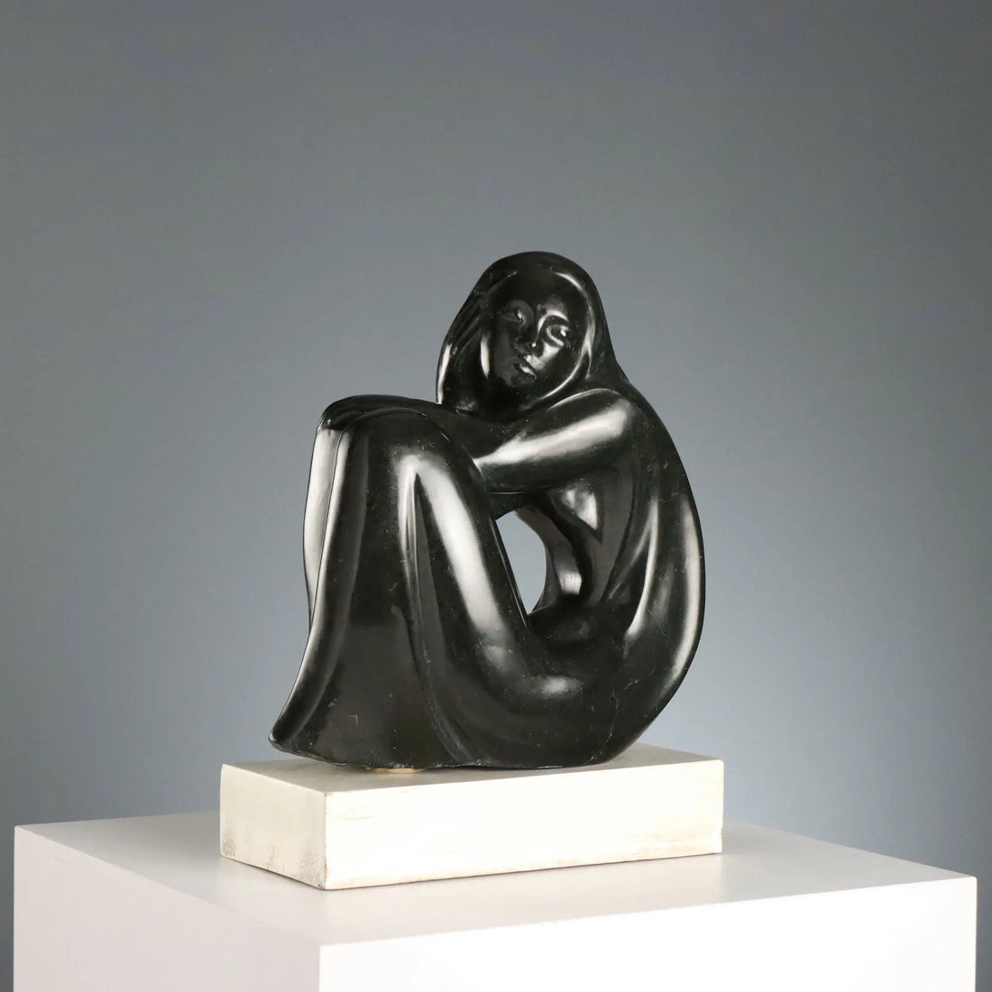 Modern Female Nude Marble Vittorio Gagliano Italy 1970s