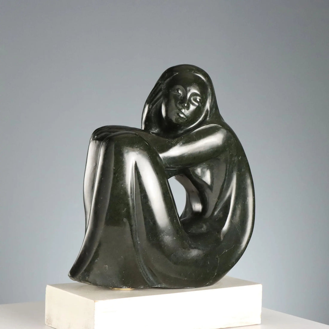 Modern Female Nude Marble Vittorio Gagliano Italy 1970s
