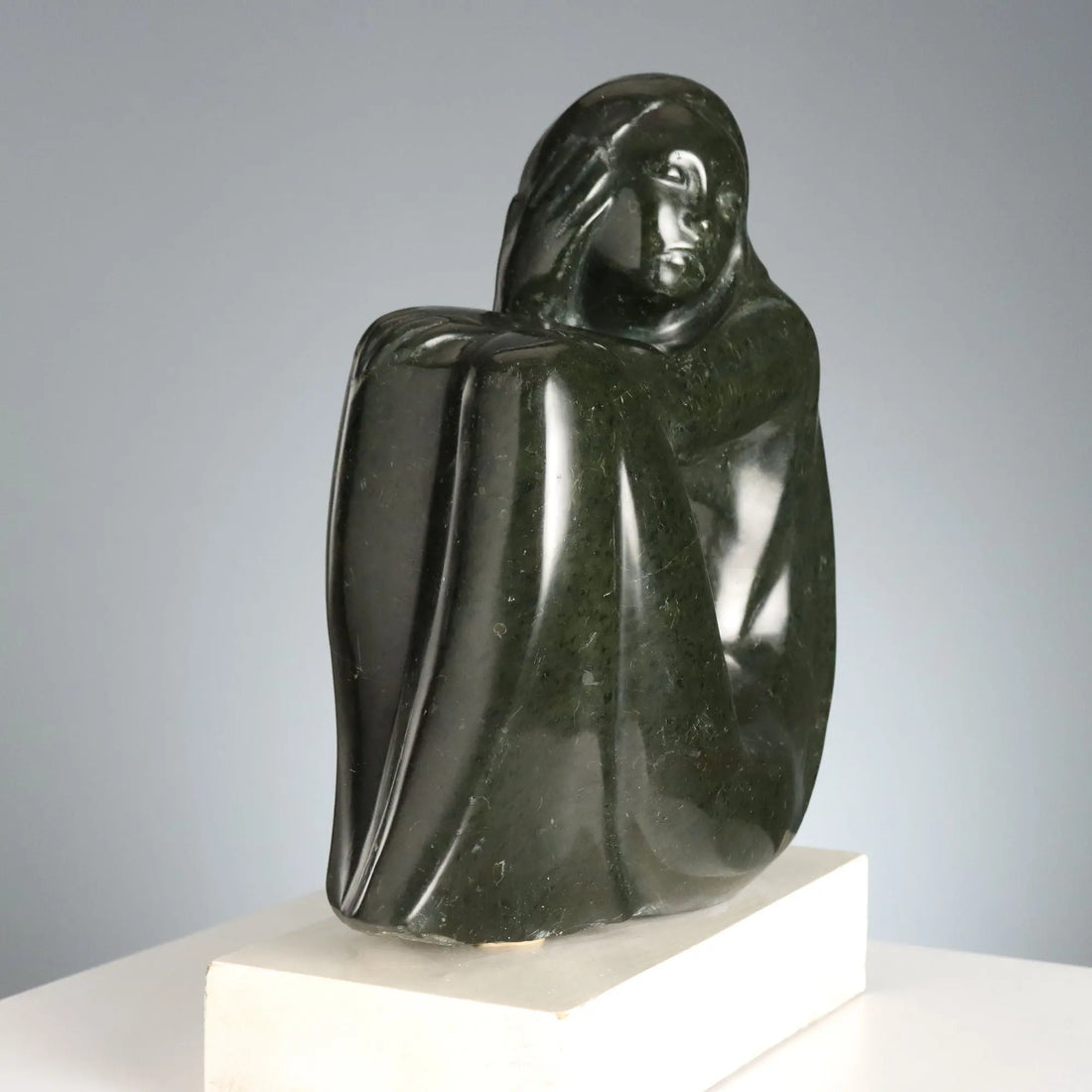 Modern Female Nude Marble Vittorio Gagliano Italy 1970s
