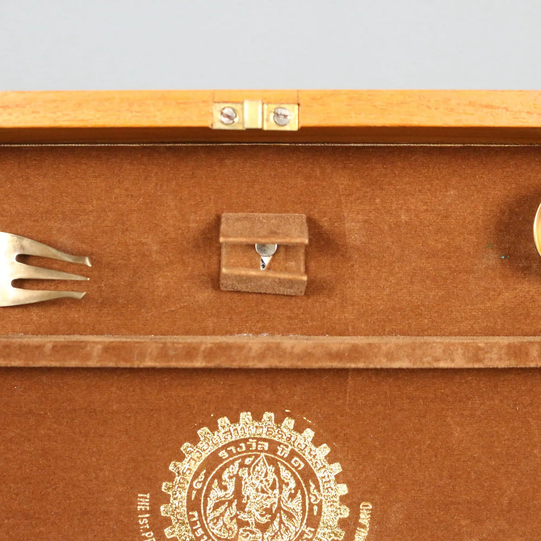 Vintage Cutlery Set Bronze Bois de Violette Thailand XX Century