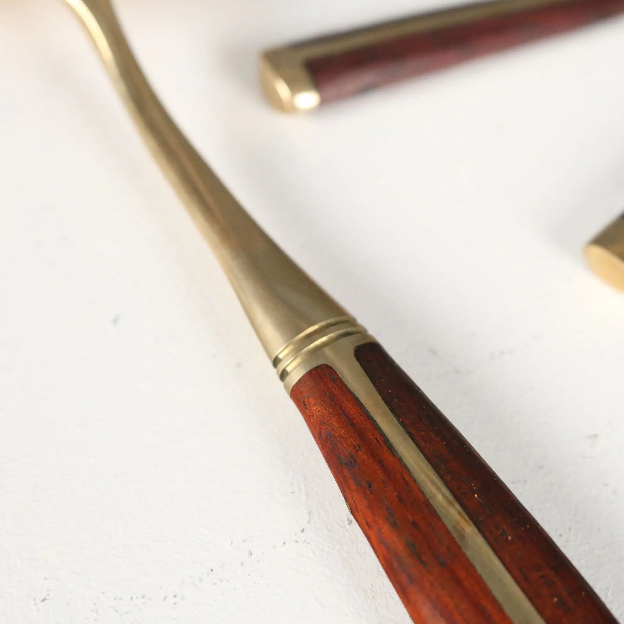 Vintage Cutlery Set Bronze Bois de Violette Thailand XX Century