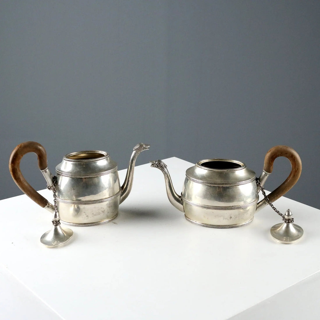 Antique Silver Plate Set Carlo Mozzoni Milan Italy XX Century