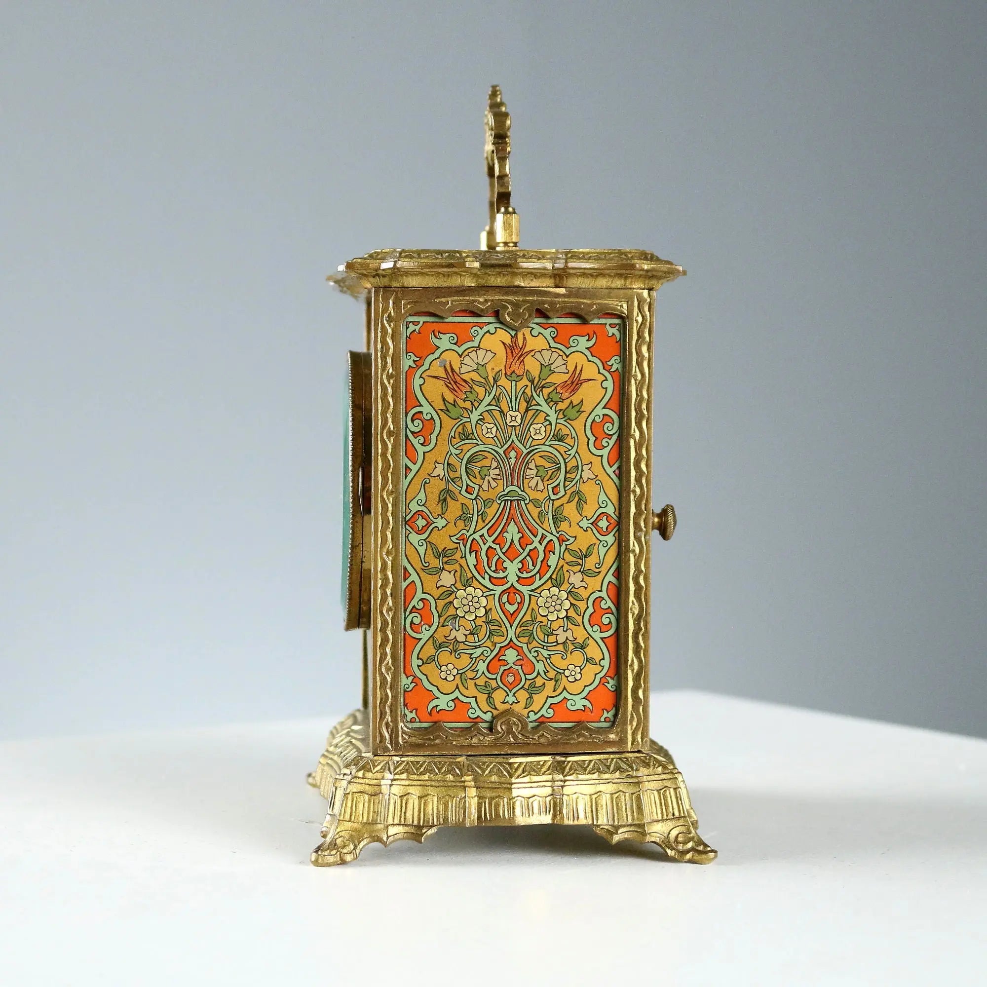 Small Antique Clock Bronze Art Nouveau Style XIX-XX Century