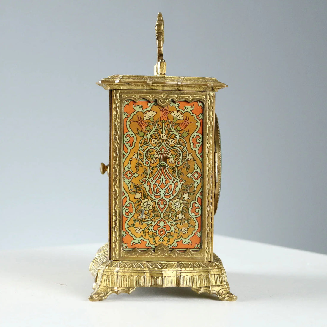Small Antique Clock Bronze Art Nouveau Style XIX-XX Century