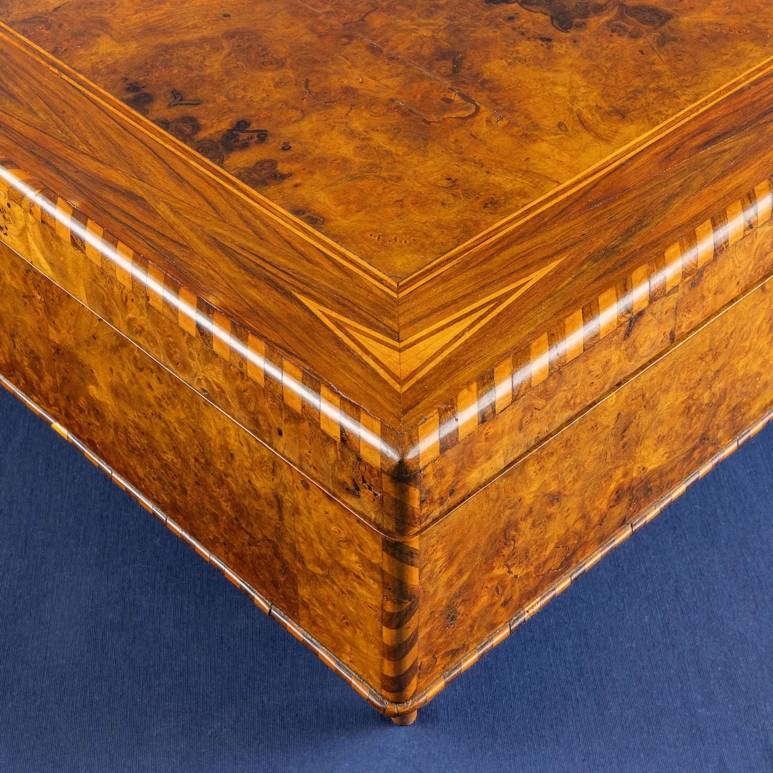 Antique Charles X Wood Sample Box Northern Italy XIX Century