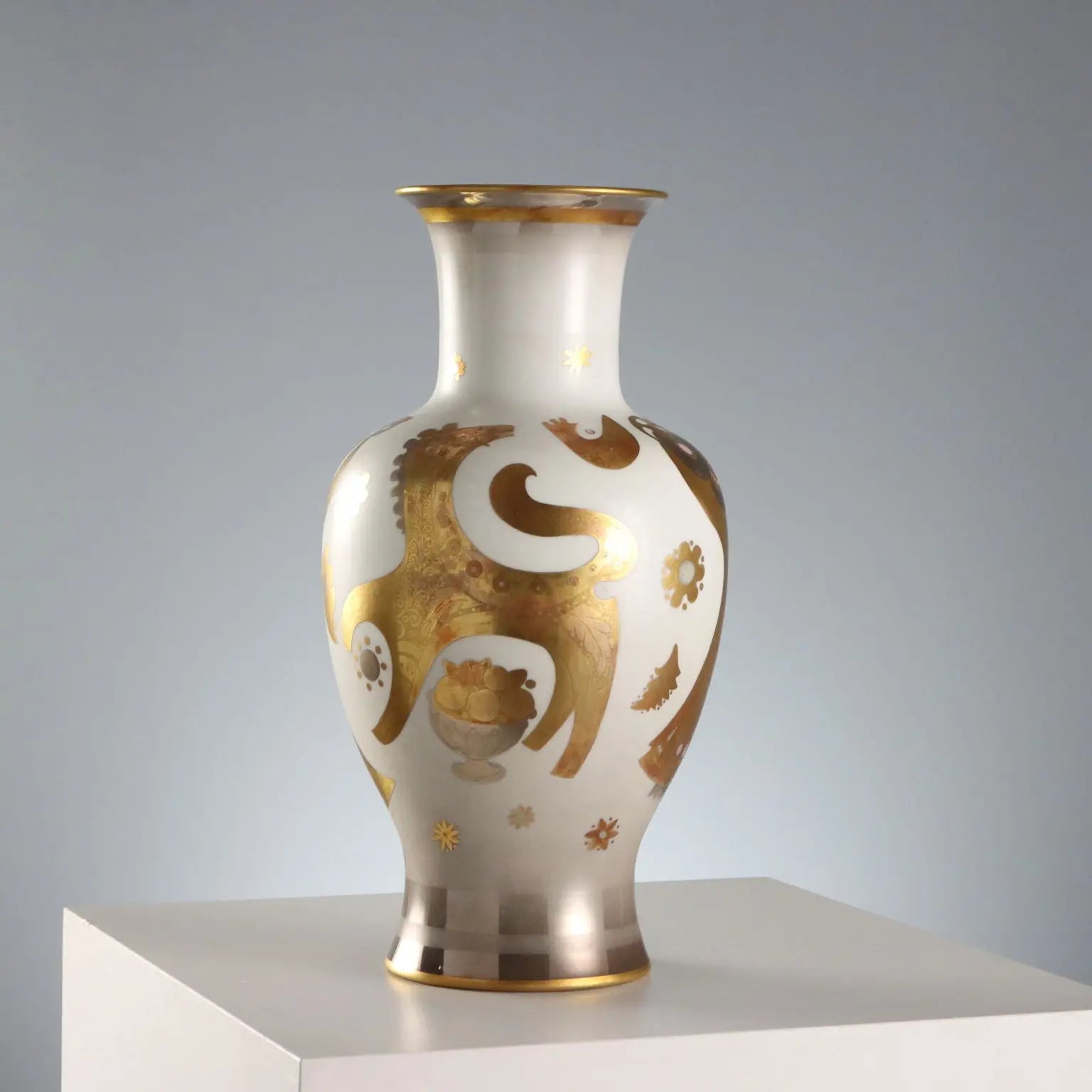 Vintage Vase Morbelli Arte's Porcelain Italy XX Century