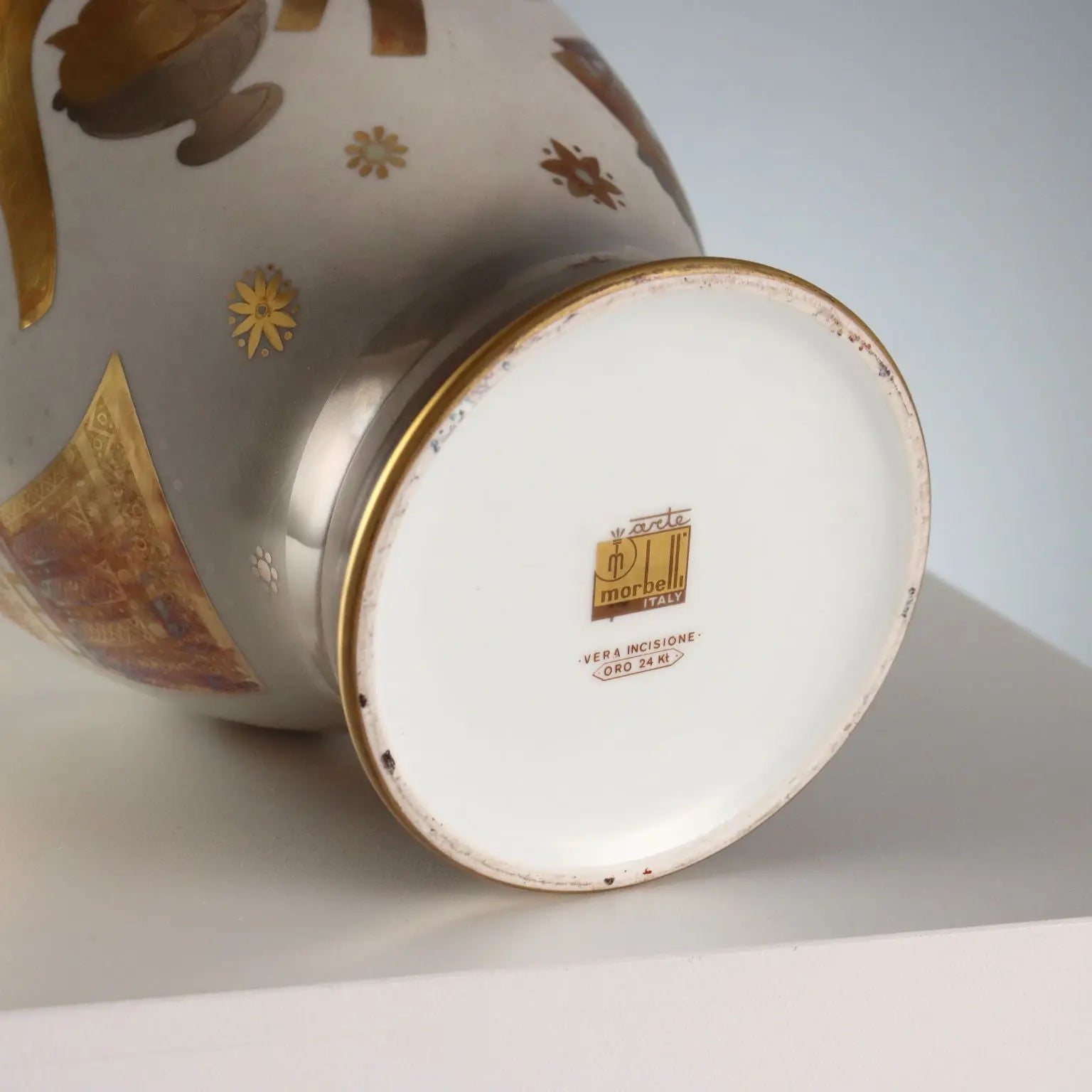Vintage Vase Morbelli Arte's Porcelain Italy XX Century